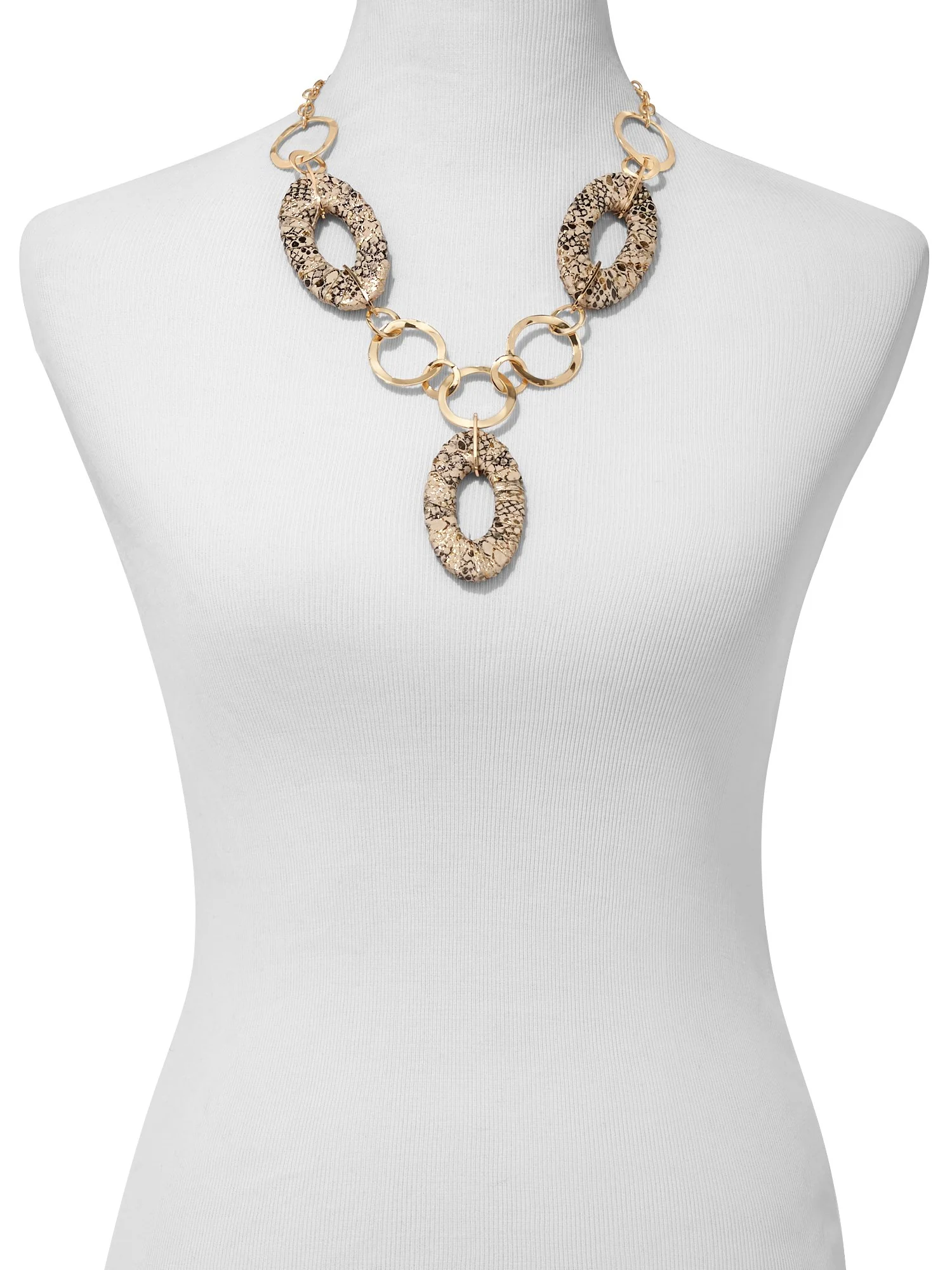 Snake-Print Y Necklace - Image 2