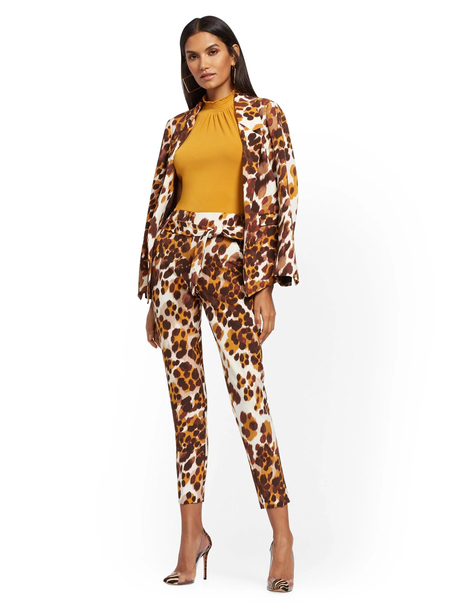 Soft Madie Blazer - Leopard Print - 7th Avenue - Image 4