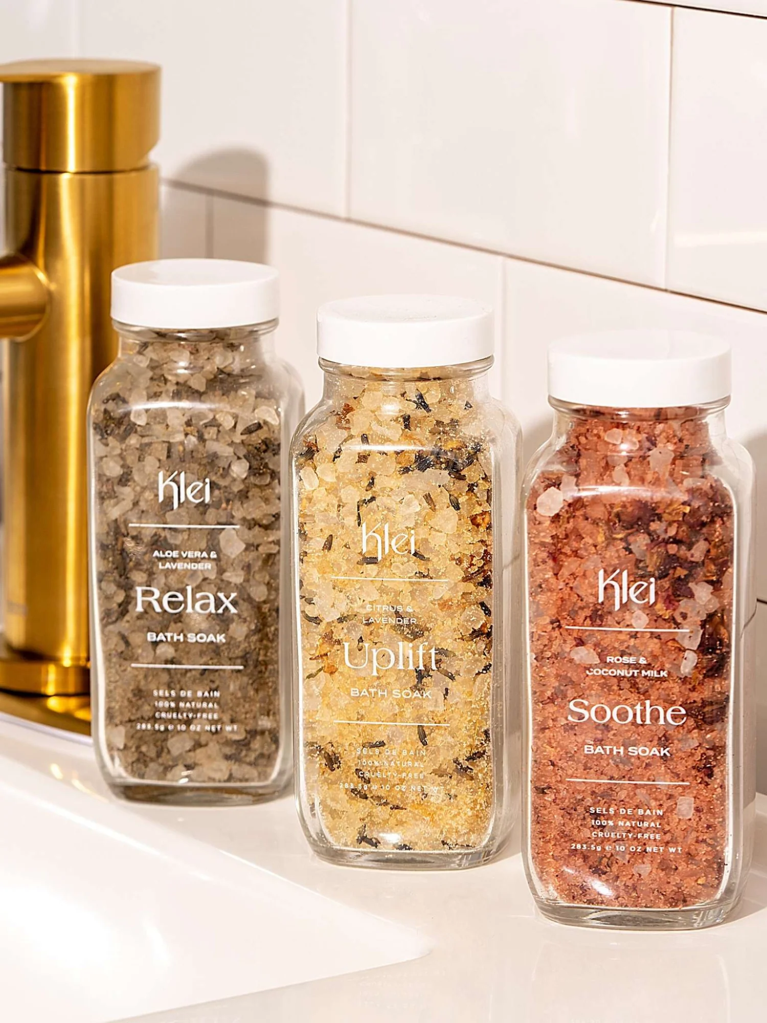 Soothe Rose & Coconut Milk Herbal Bath Soak - Klei Beauty - Image 6
