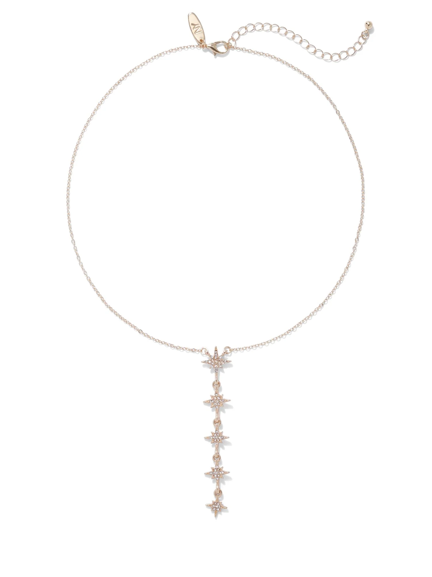 Sparkling Linear Pendant Necklace