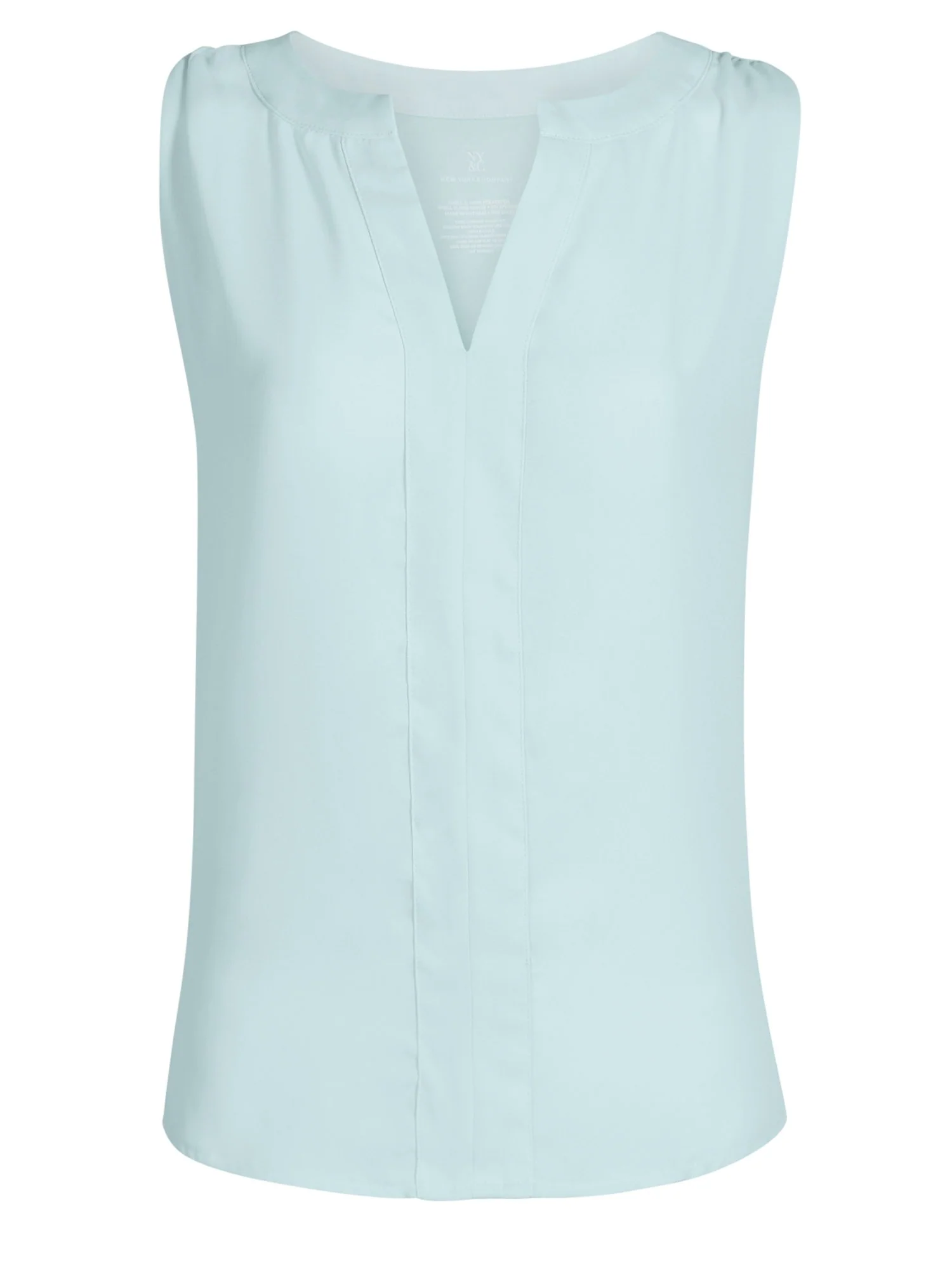 Split-Neck Sleeveless Top - Image 35