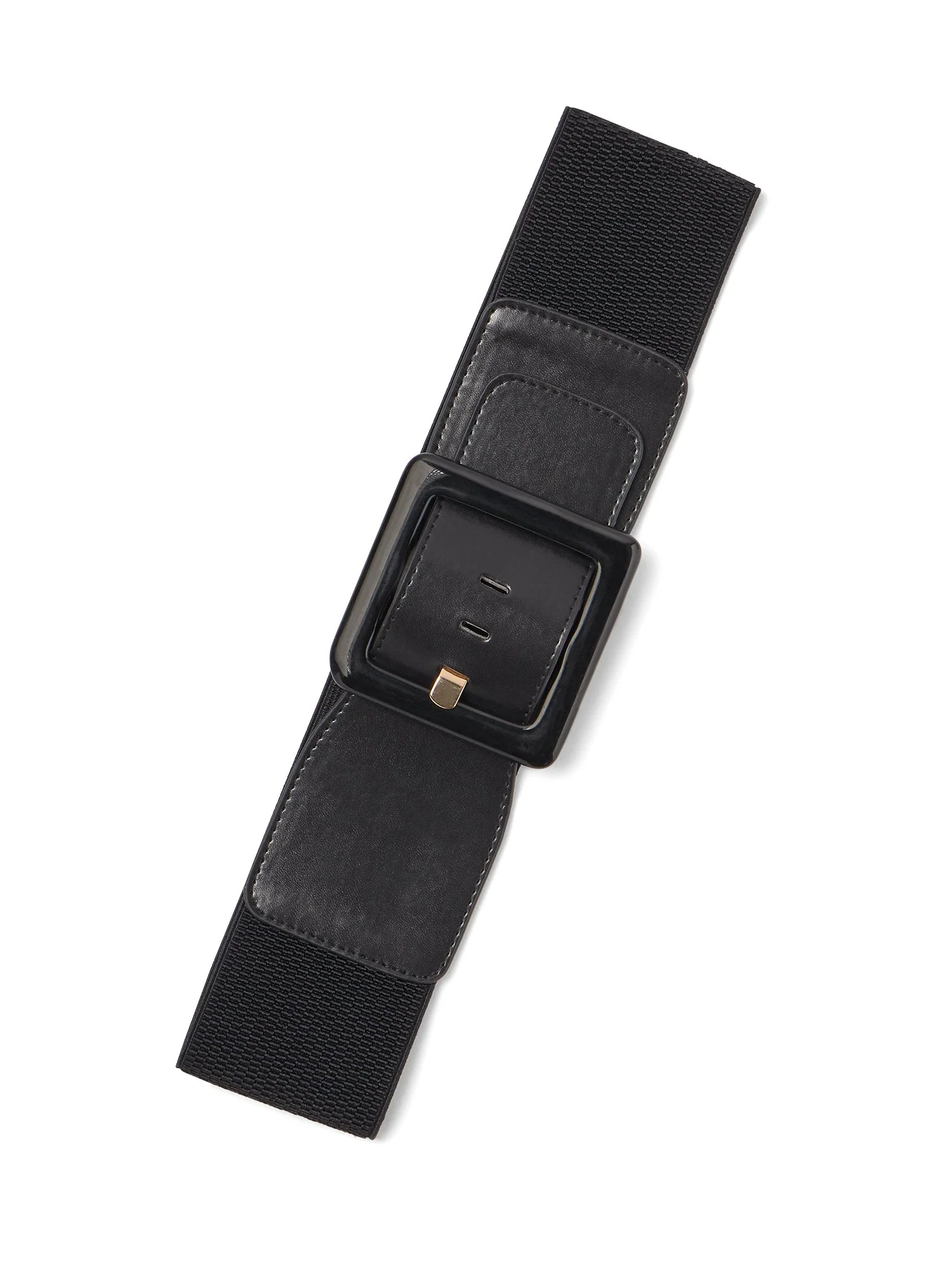 Square-Buckle Stretch Belt