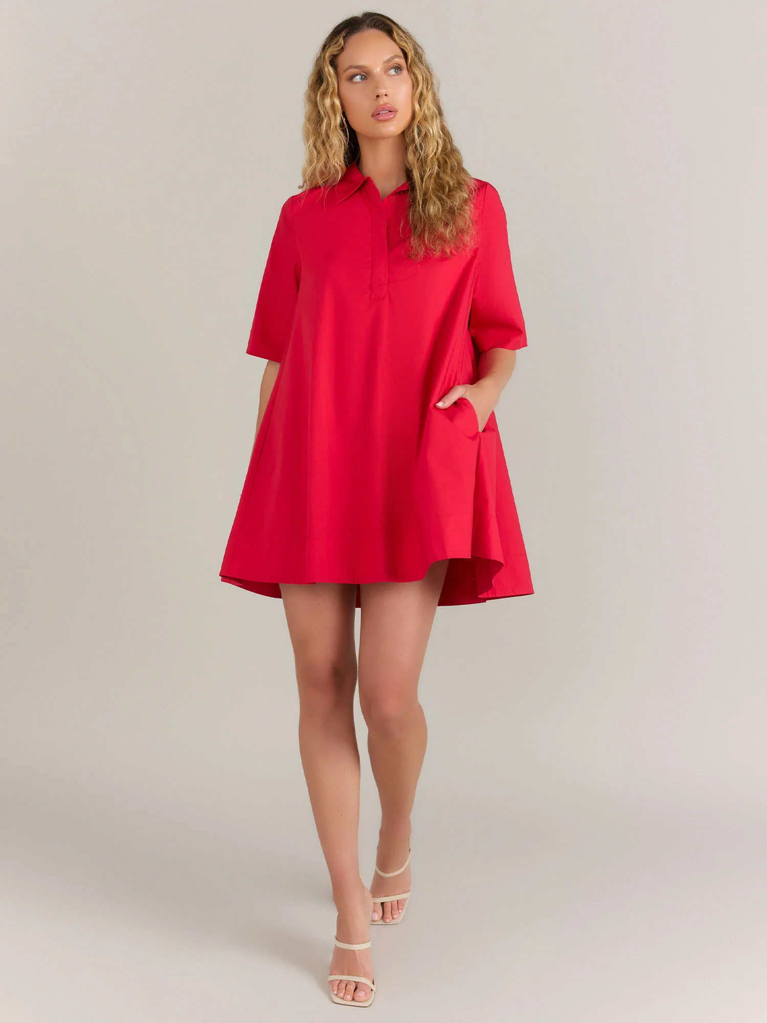English Factory A-line Pleat Back Shirt Dress - Brands We Love - Image 7