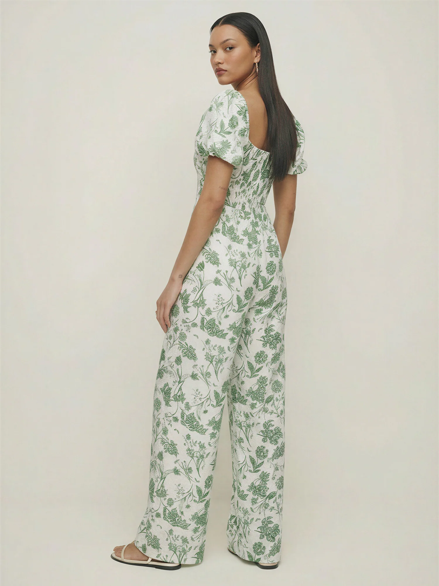 Floral Smocked Jumpsuit - Image 4