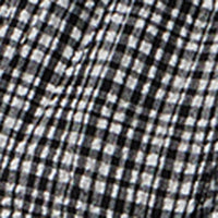 Square Neck Plaid Smocked Blouse - Image 5