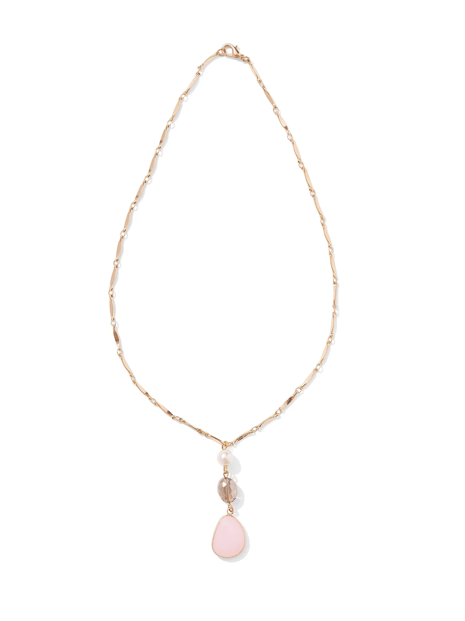 Stacked Stone Pendant Necklace