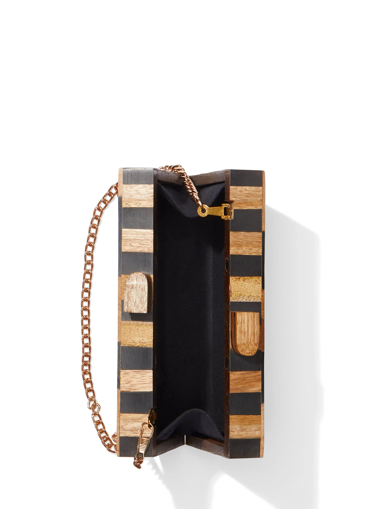 Star-Inlay Wooden Box Clutch - Image 2