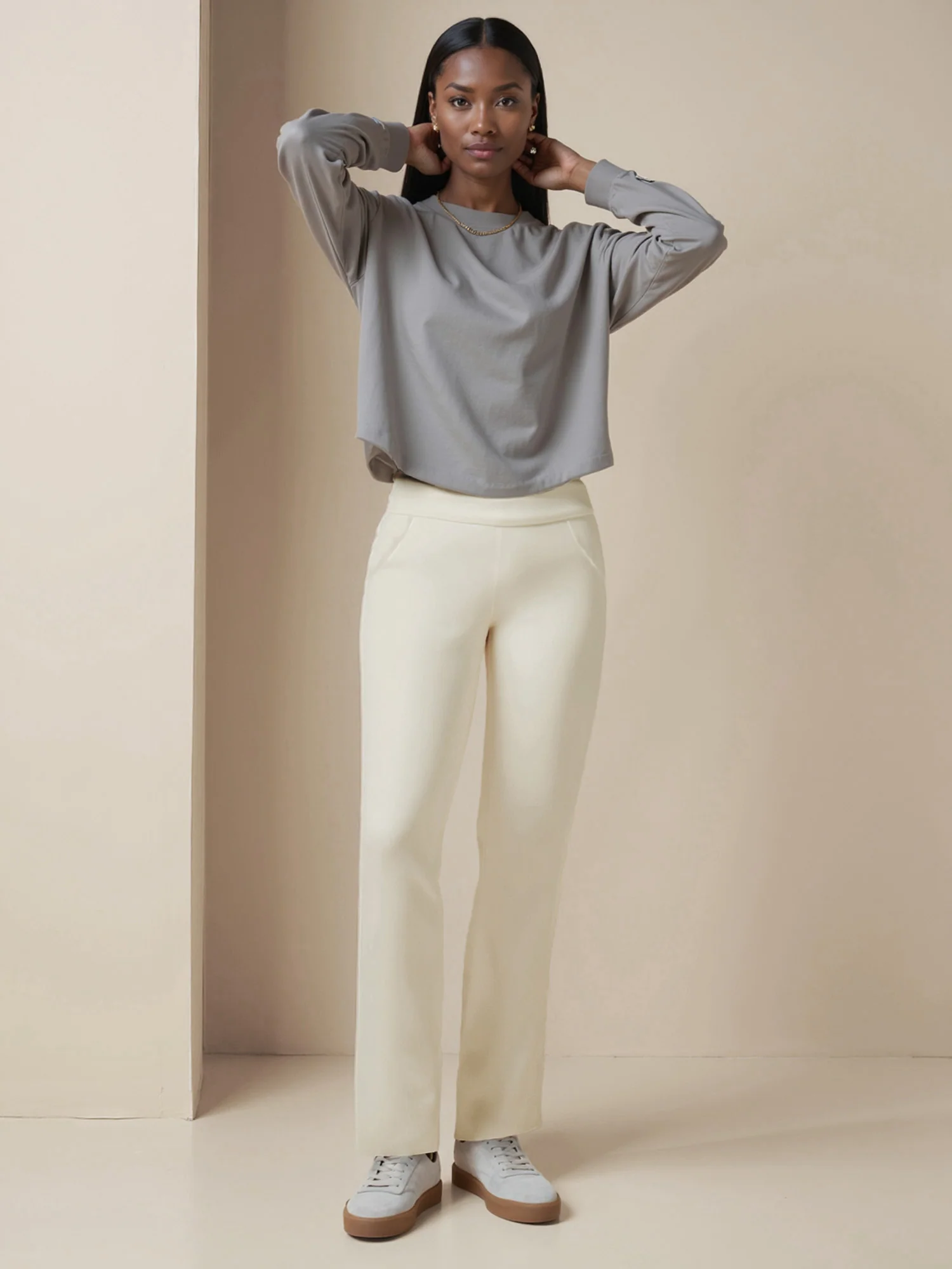 Straight Fit Ponte Pant - Image 24