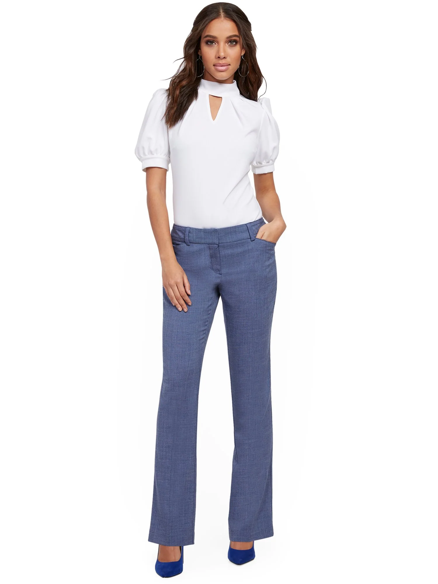 Straight-Leg Pant - Signature Fit - 7th Avenue - Image 9