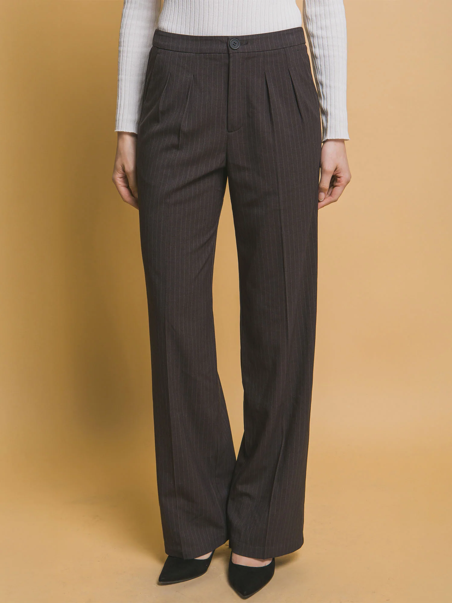 Striped Straight Pants - Image 4