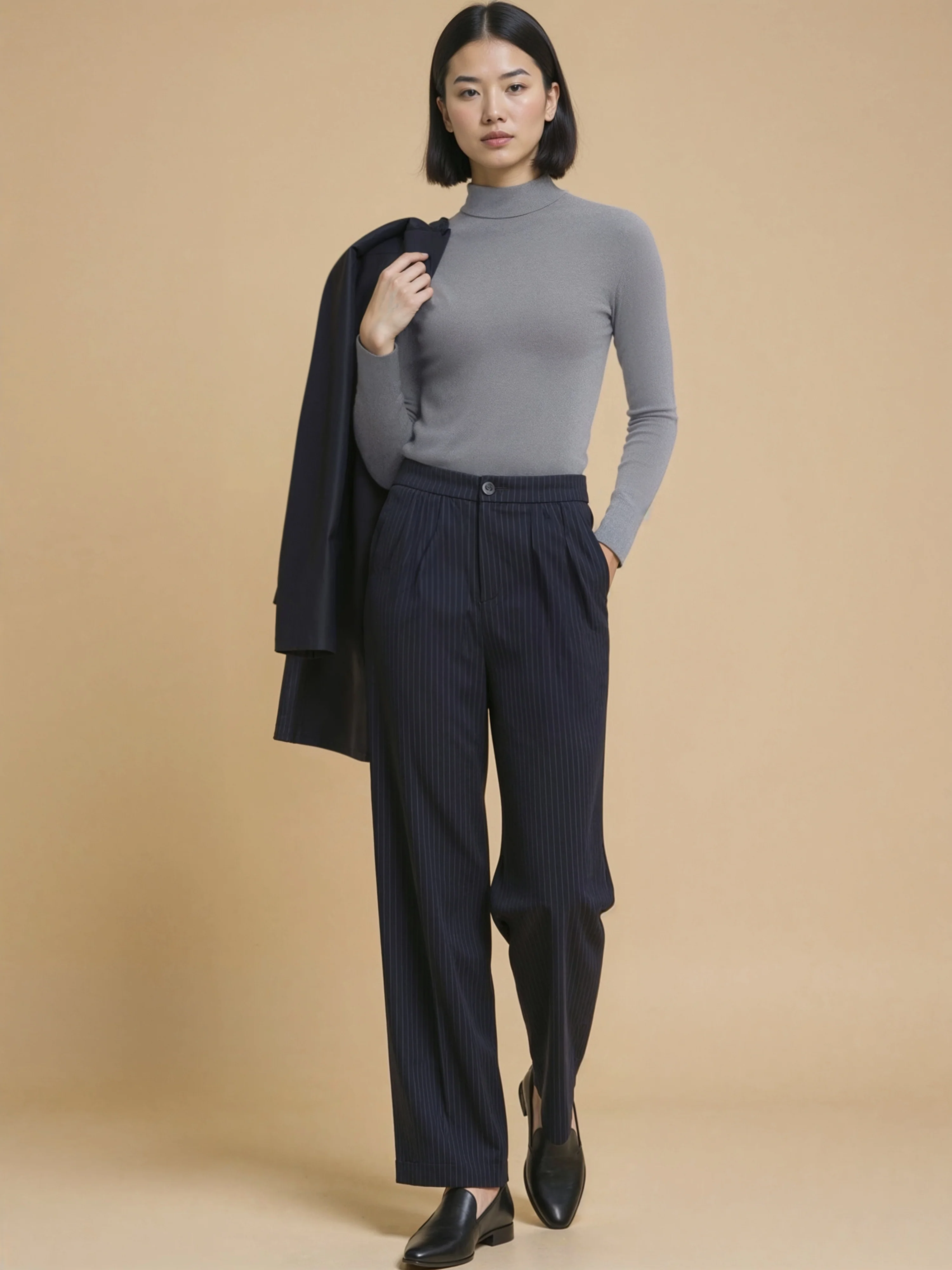 Striped Straight Pants - Image 7