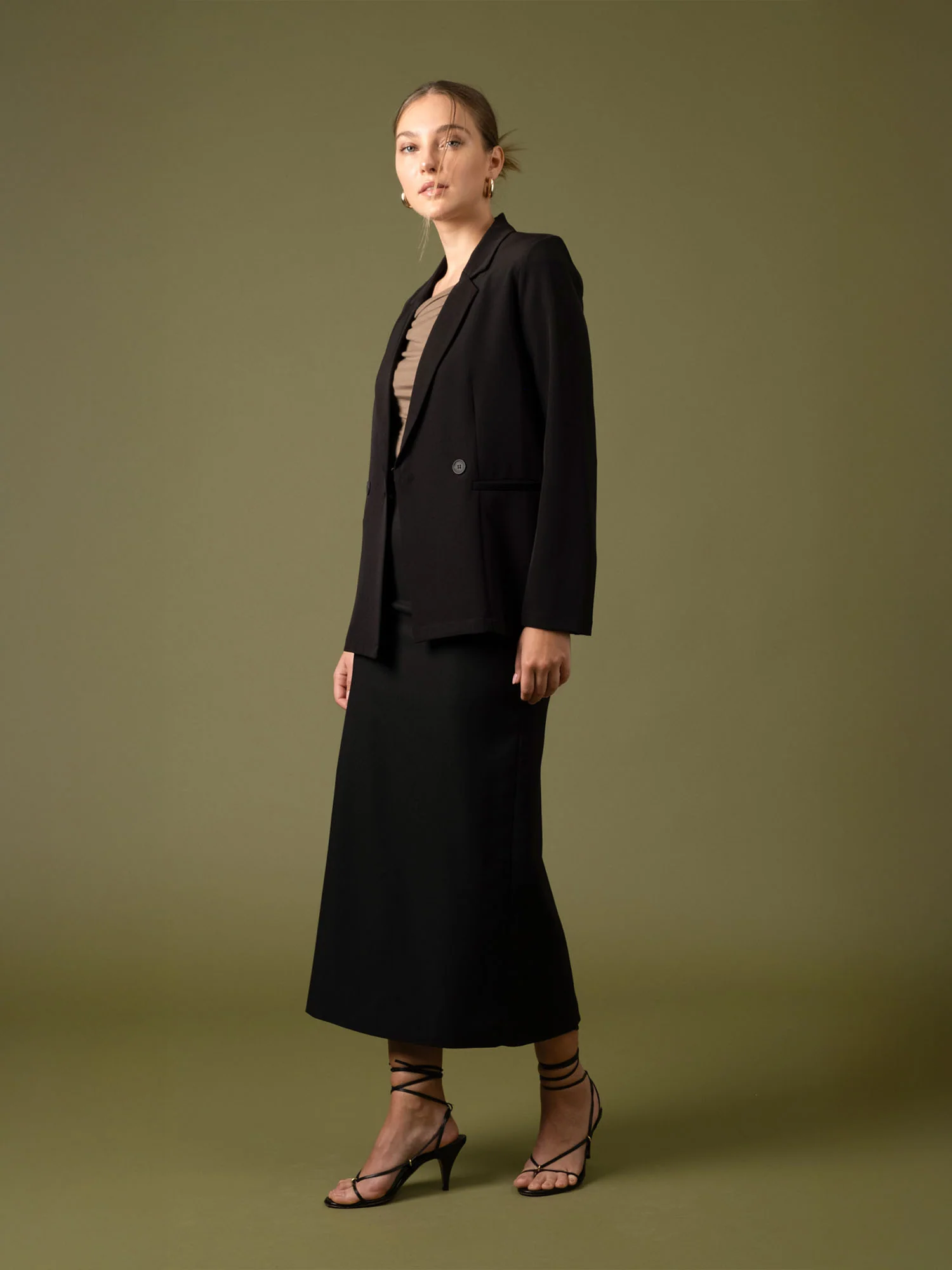 Straight Midi Skirt