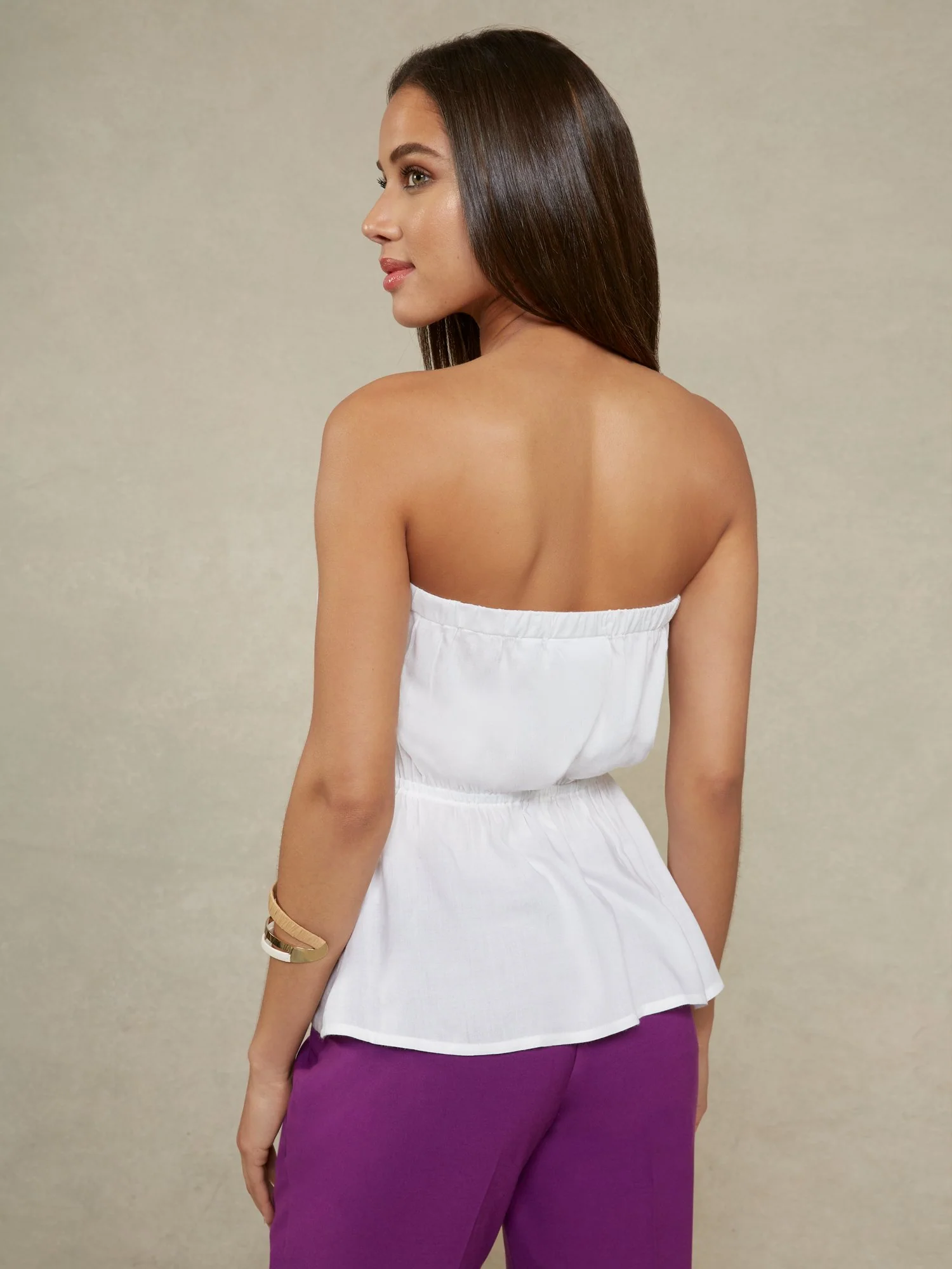 Strapless Cargo Button-Down Top - Image 3