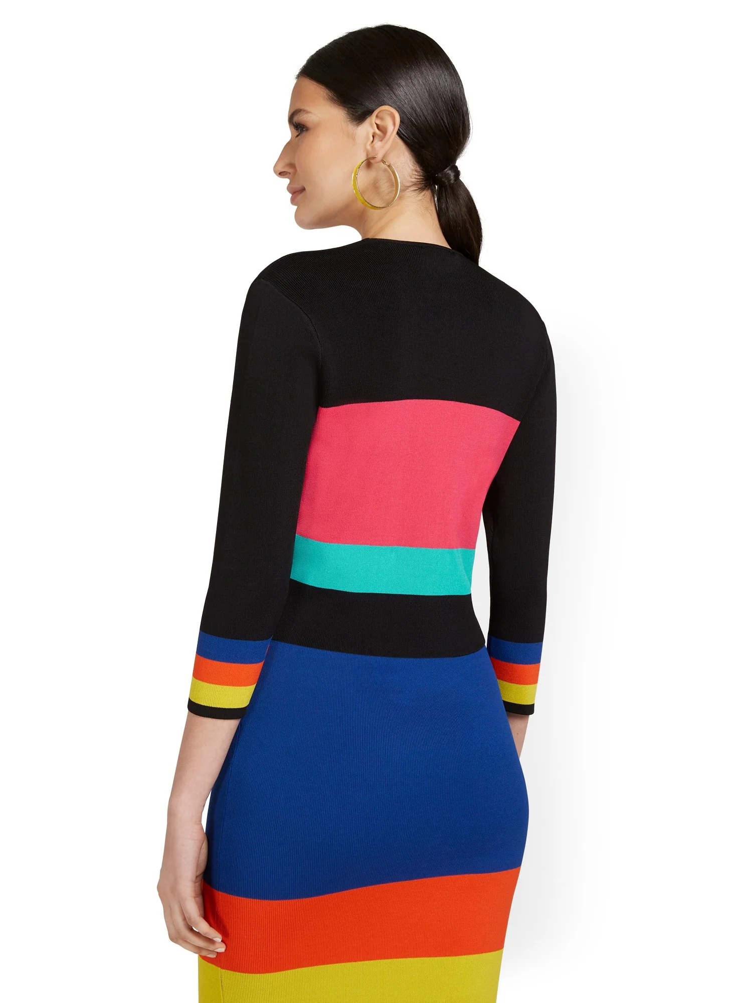 Stripe Crop Cardigan - Image 3