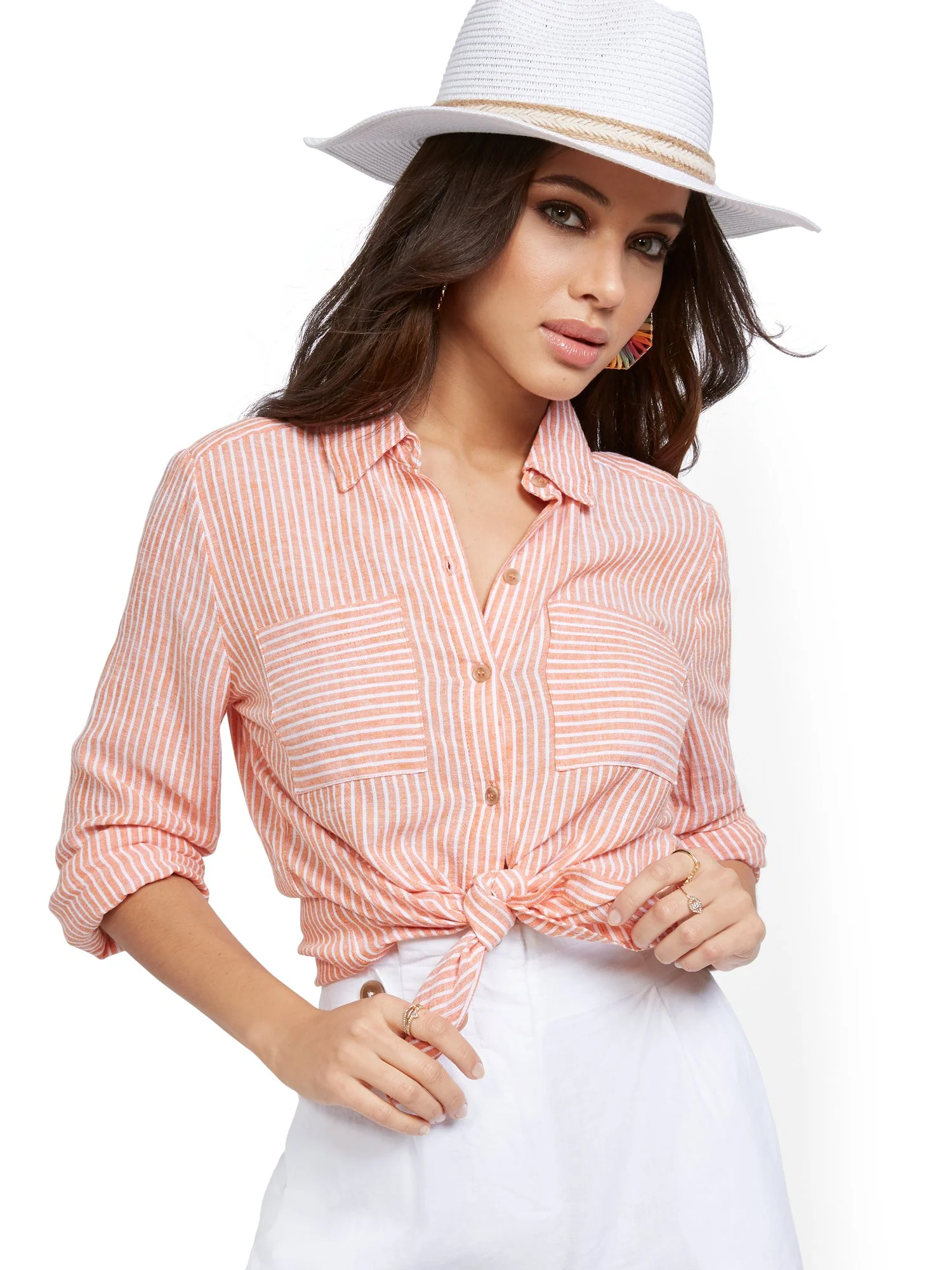 Stripe Linen Shirt - Image 11