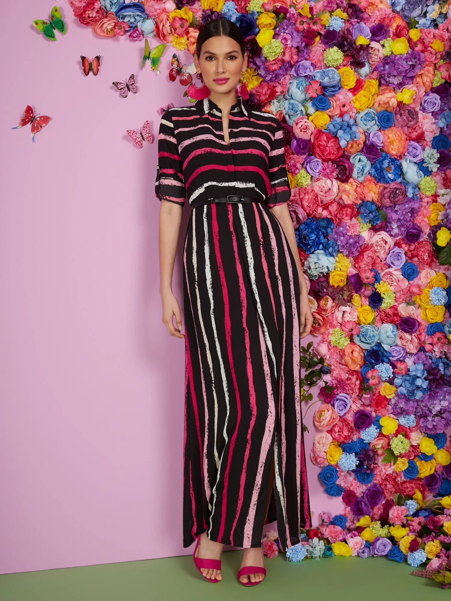 Stripe Maxi Shirtdress - Image 4