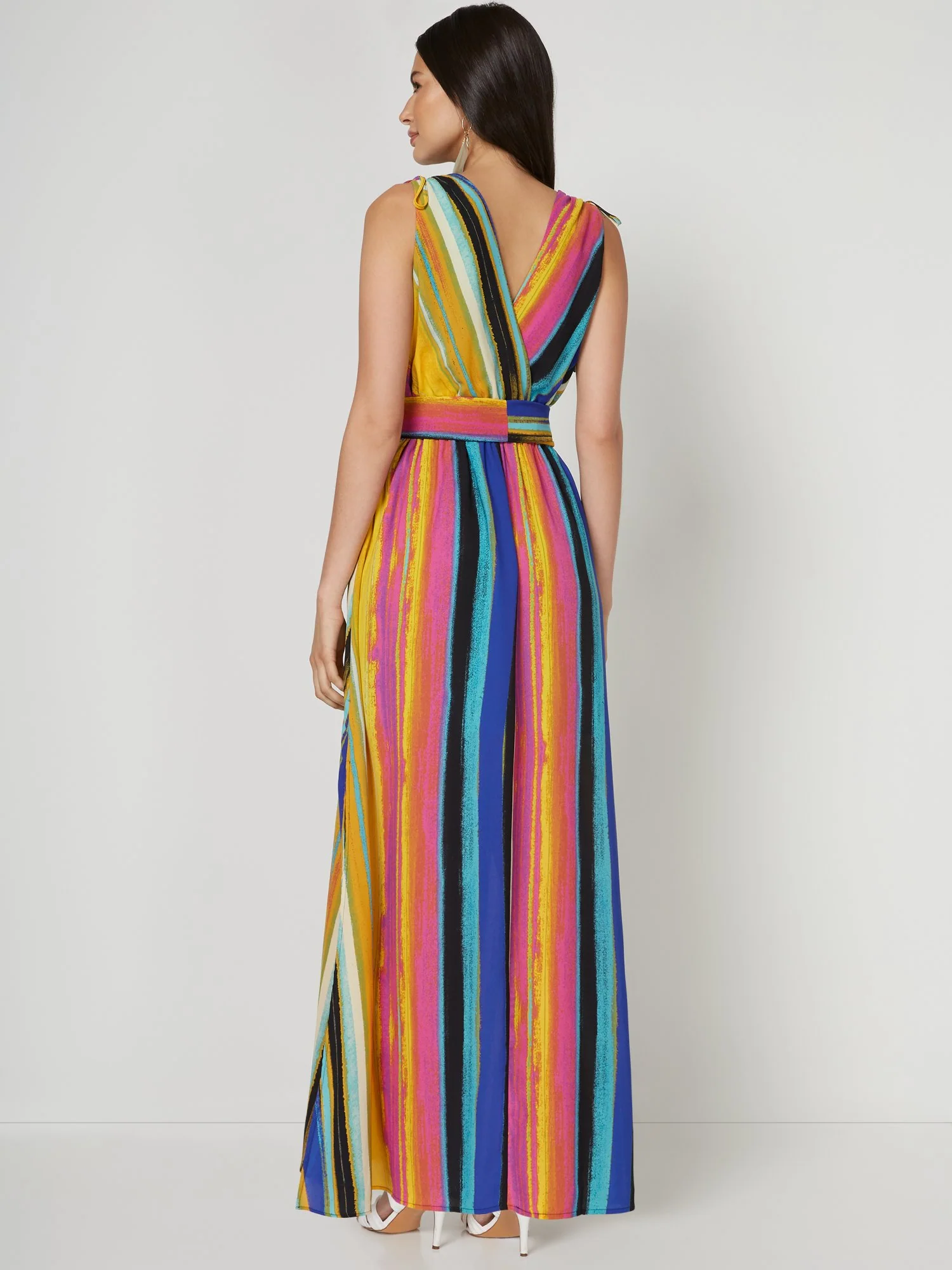 Stripe Slit Maxi Dress - Image 3