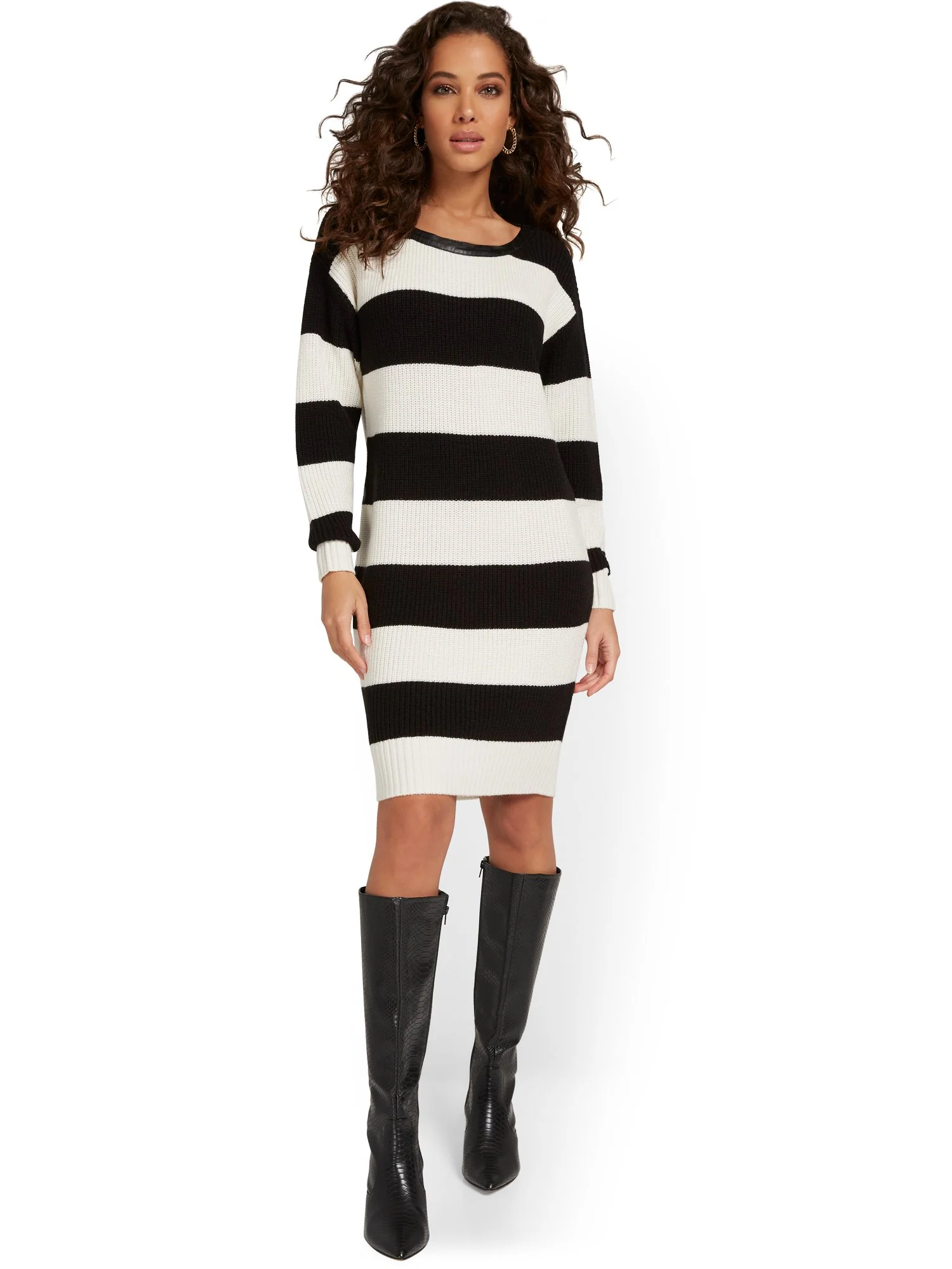 Stripe Sweater Dress - Image 2