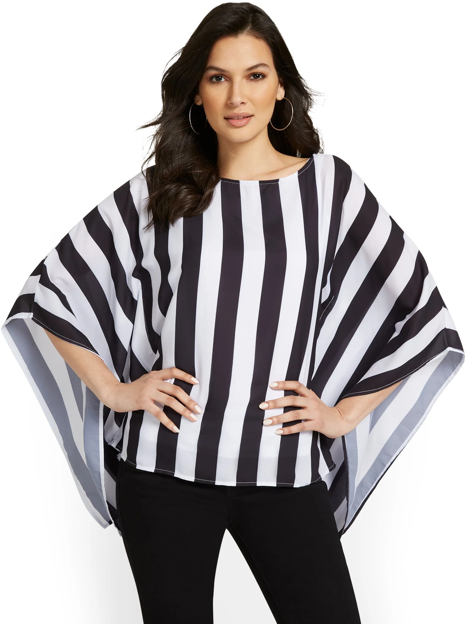 Striped Caftan Blouse - Image 2