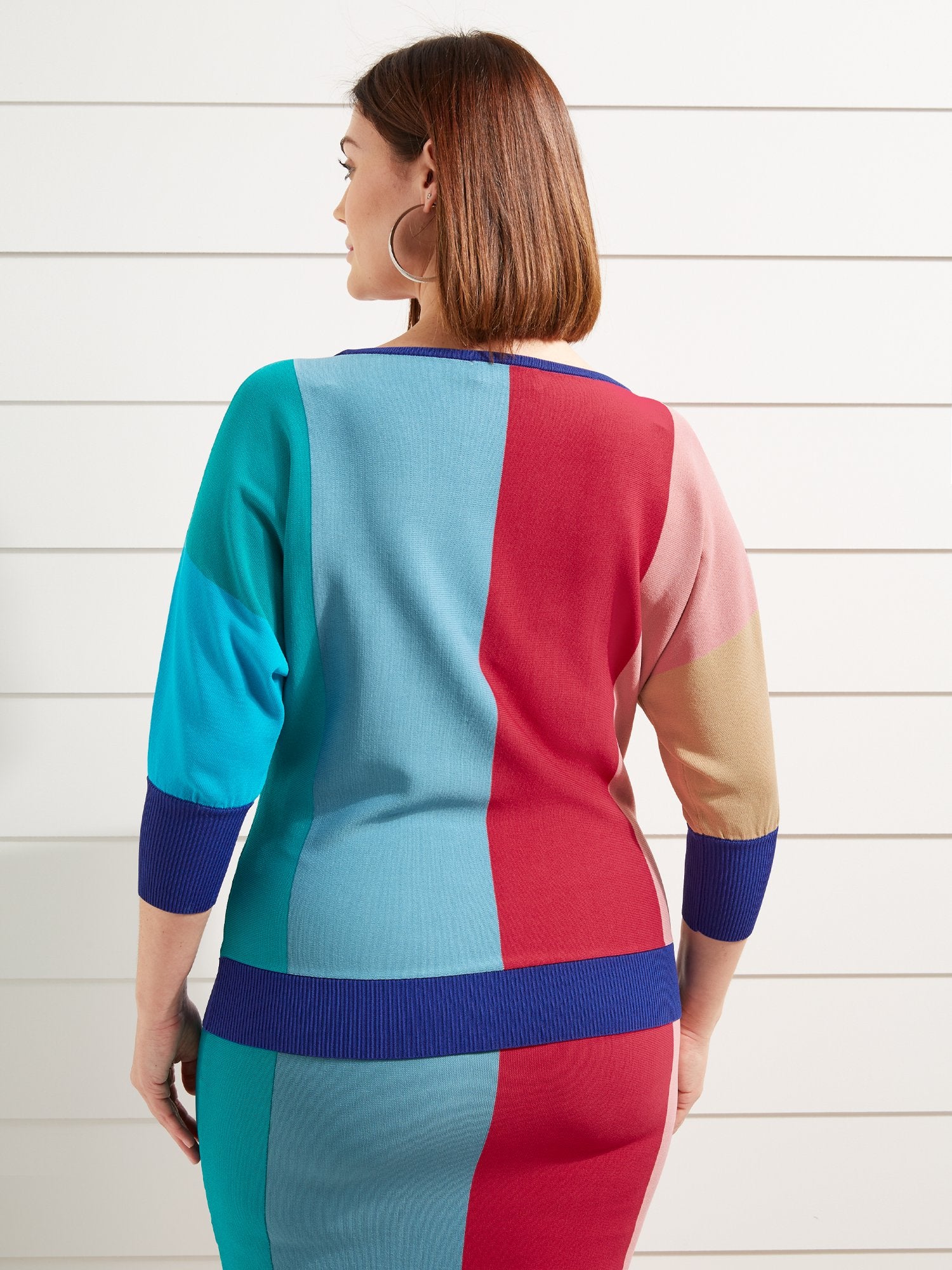 Striped Dolman Sweater - Image 3