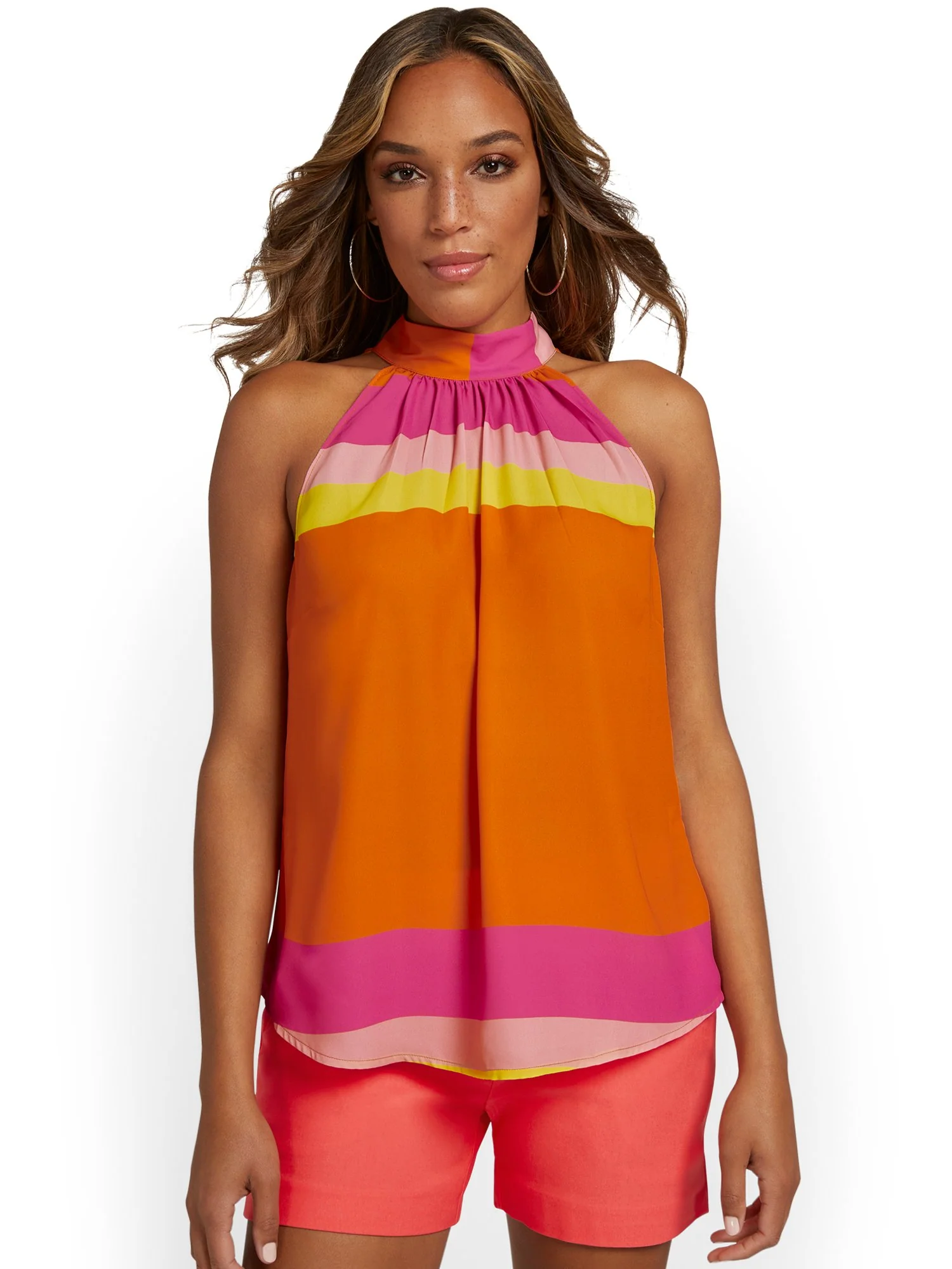 Striped Halterneck Blouse - Image 5