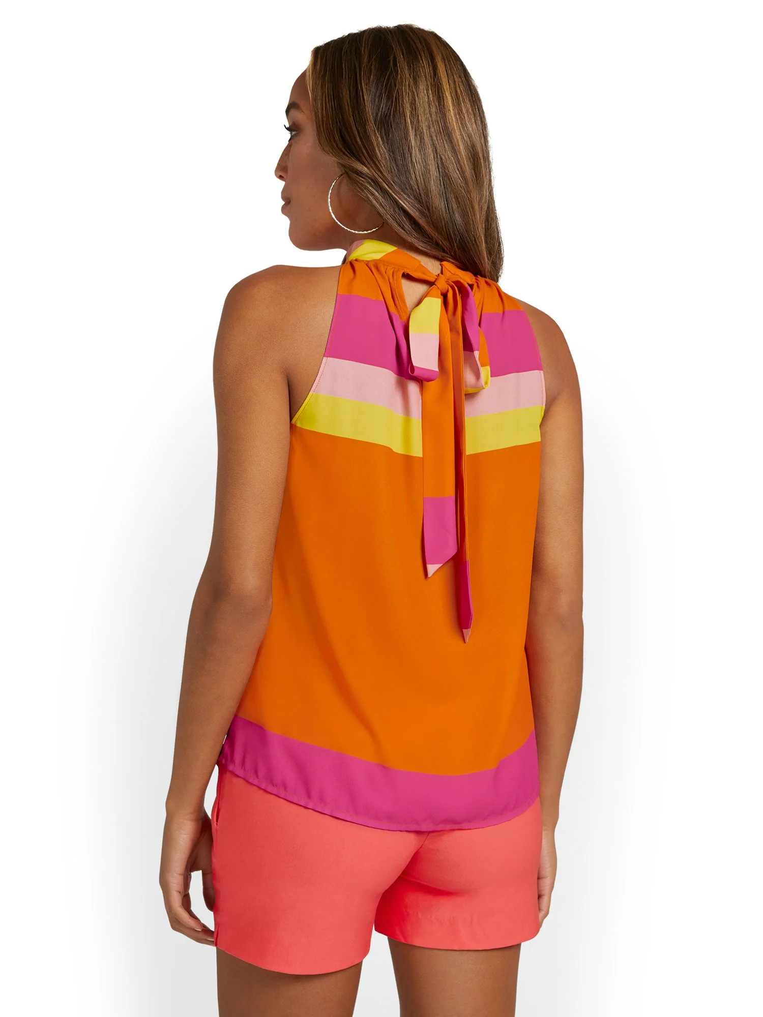 Striped Halterneck Blouse - Image 6