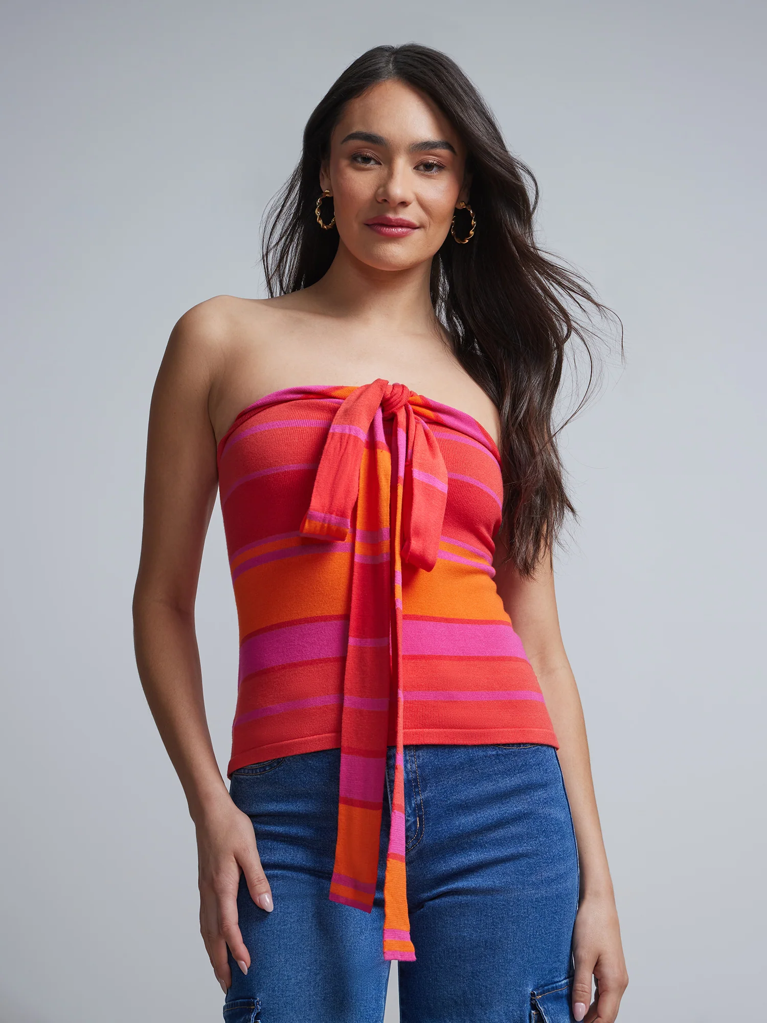 Striped Halterneck Sweater - Image 4