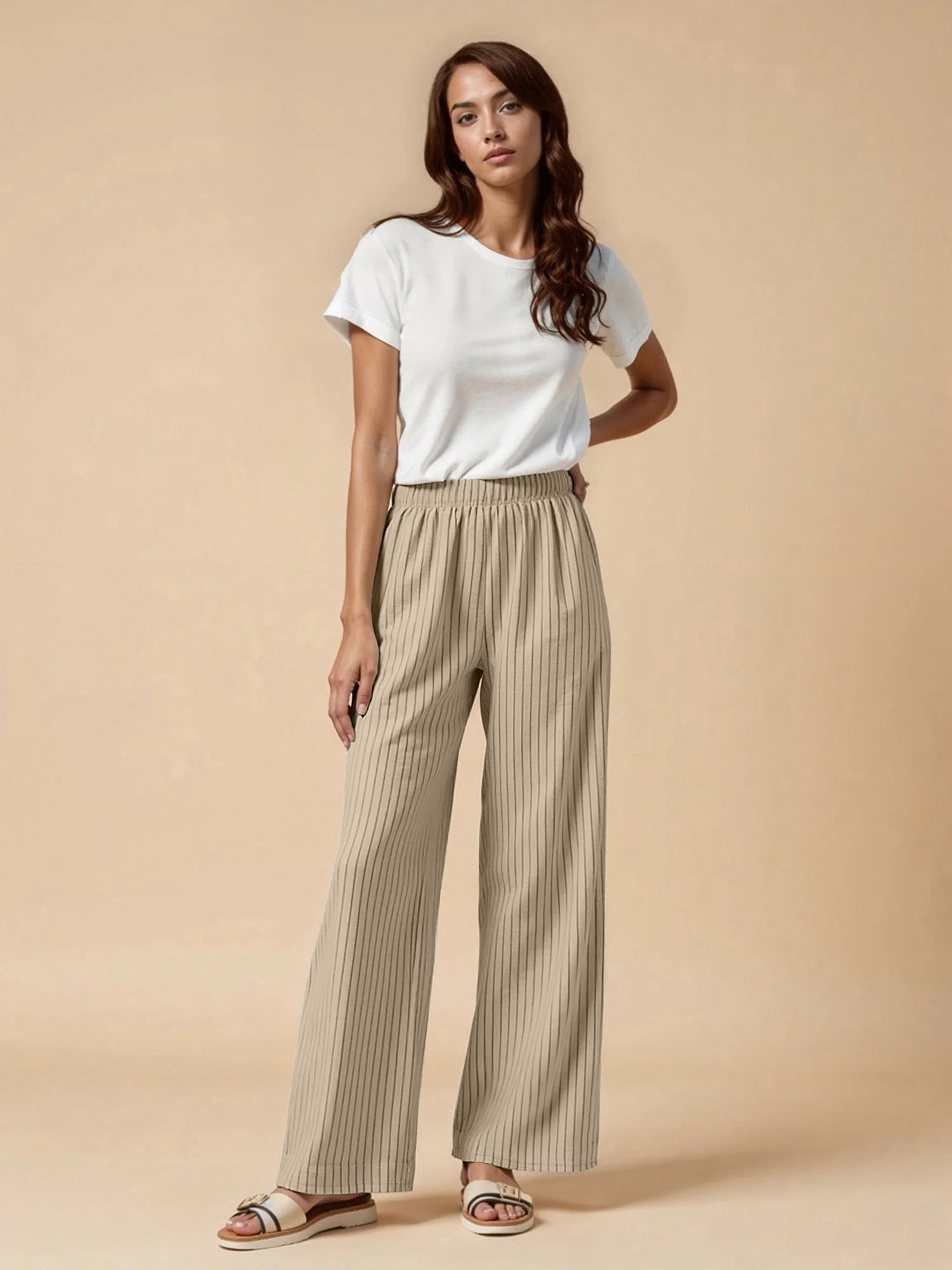 Striped Linen Pant