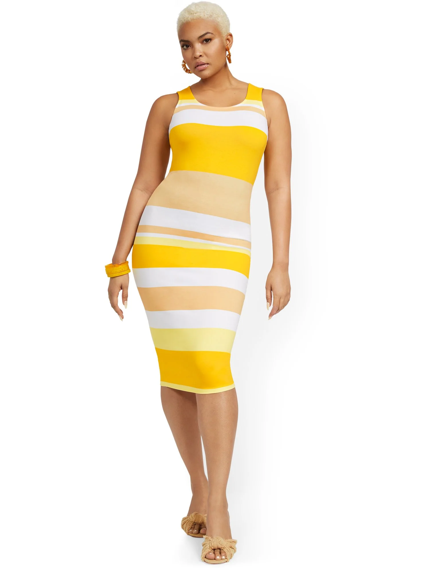 Striped Tank Midi Dress - Everyday Collection - Image 5