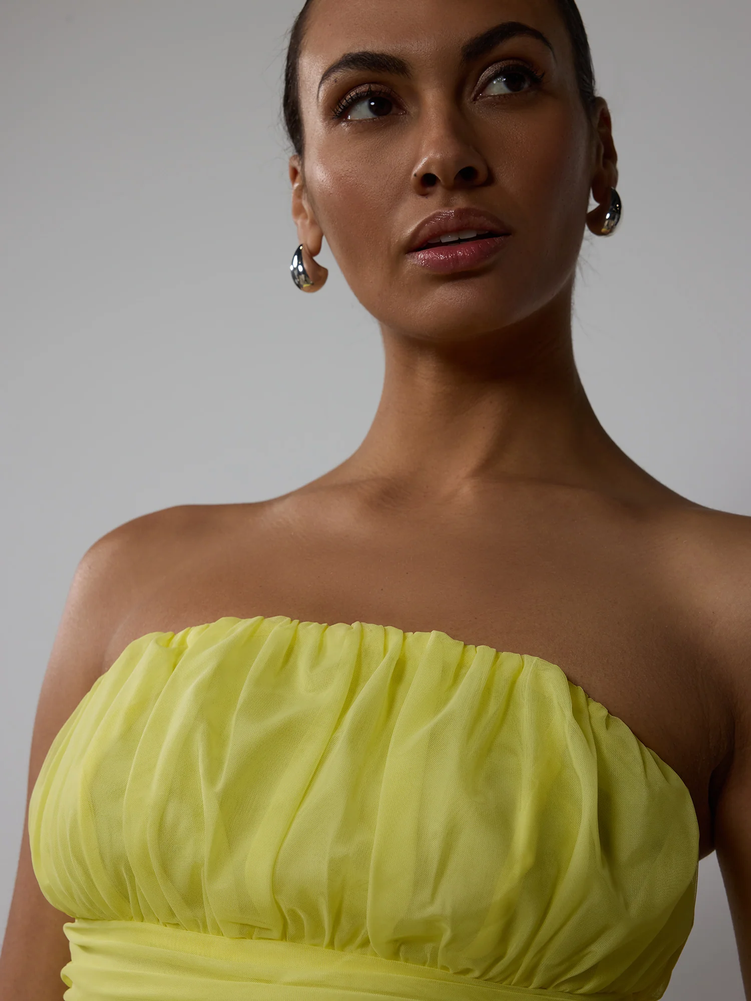 Strapless Tulle Peplum Top - Image 8