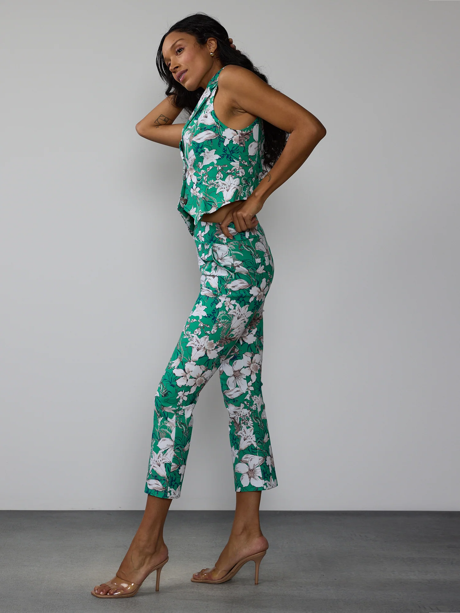 Tall Printed Bengaline Pull-On Whitney Slim Pant - Image 2
