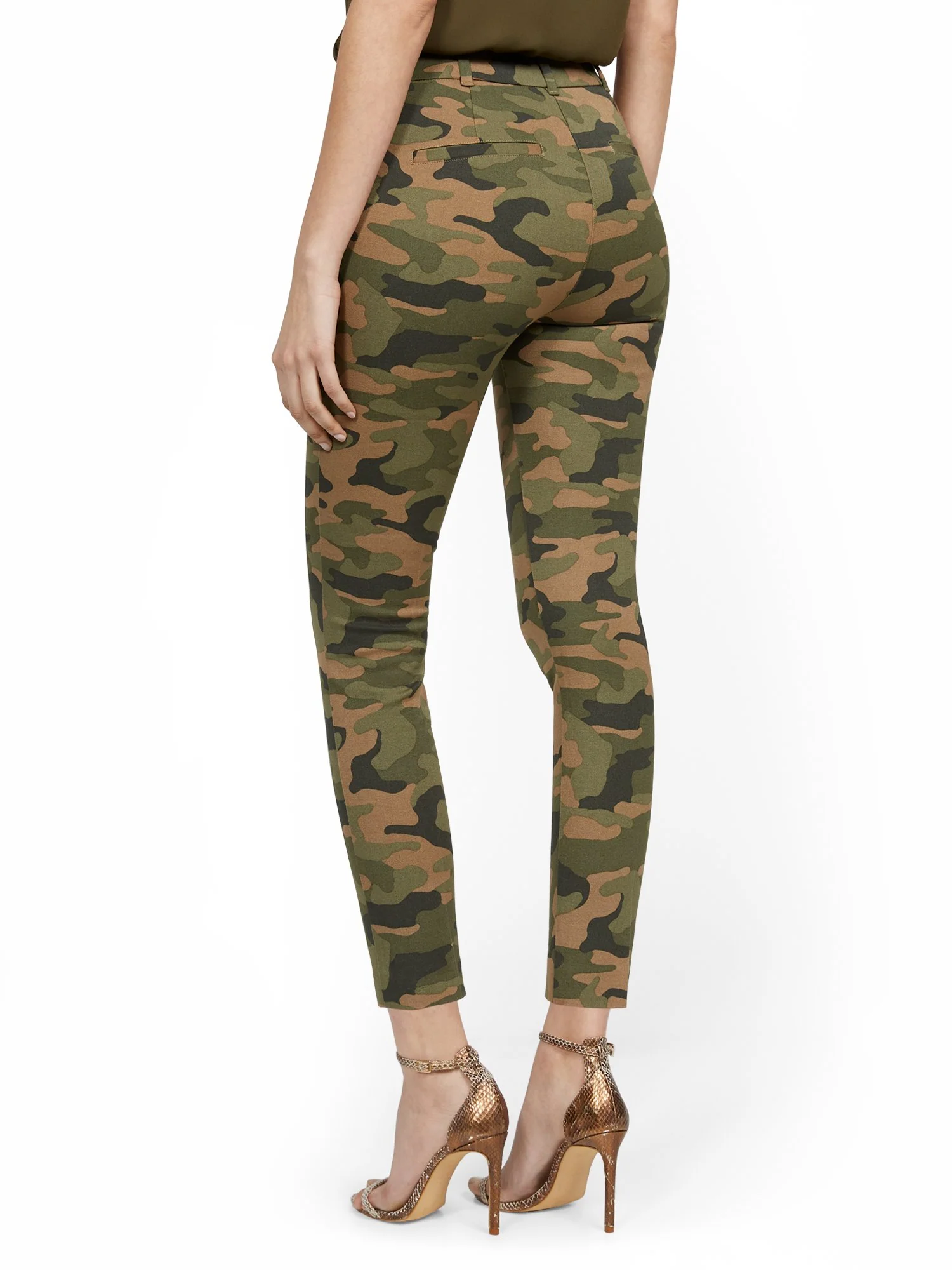 Tall Audrey High-Waisted Ankle Pant - Camo-Print - Image 3