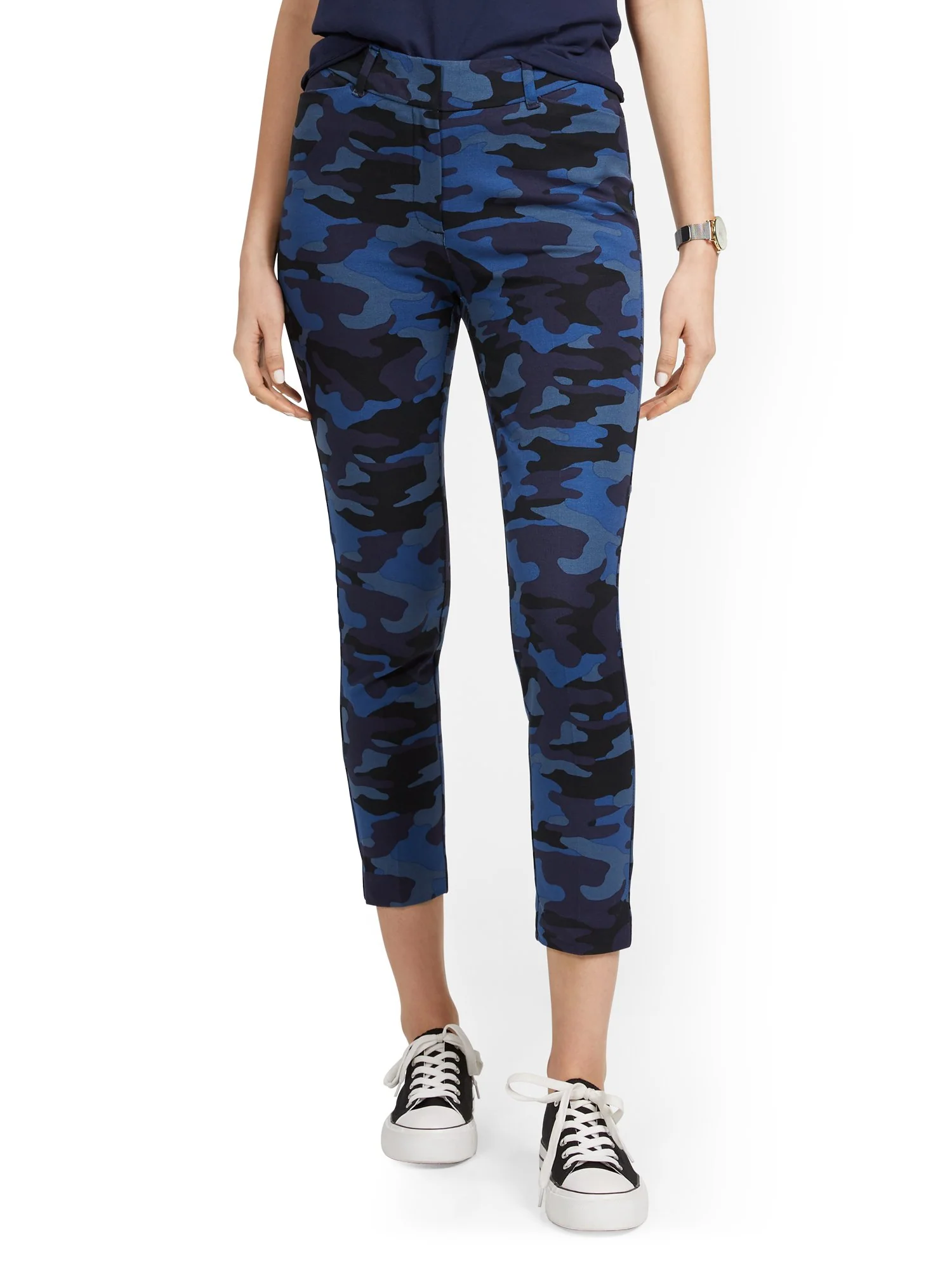 Tall Audrey High-Waisted Ankle Pant - Camo-Print - Image 6