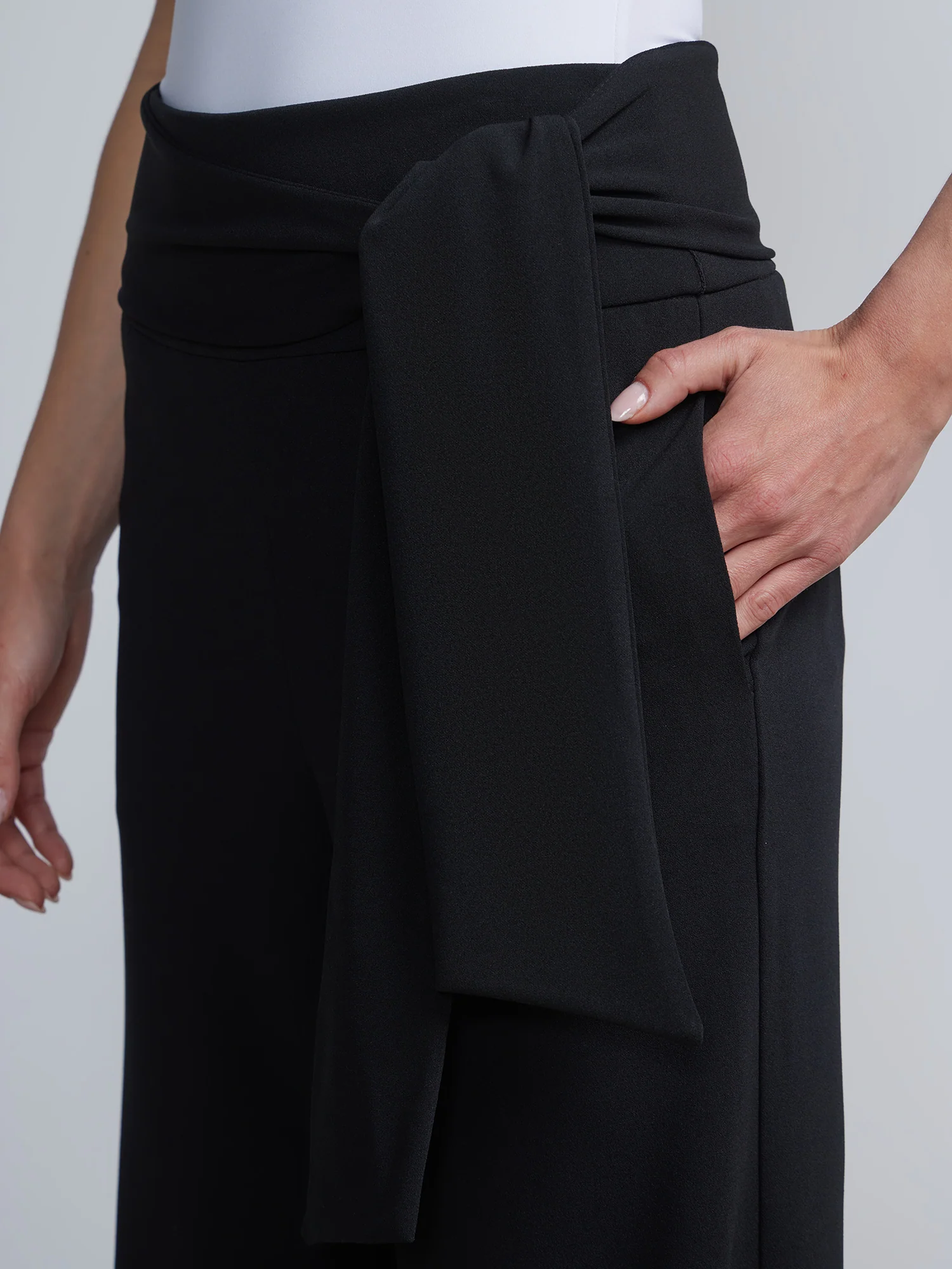 Tall Belted Wide-Leg Pant - Magic Crepe® - Image 4