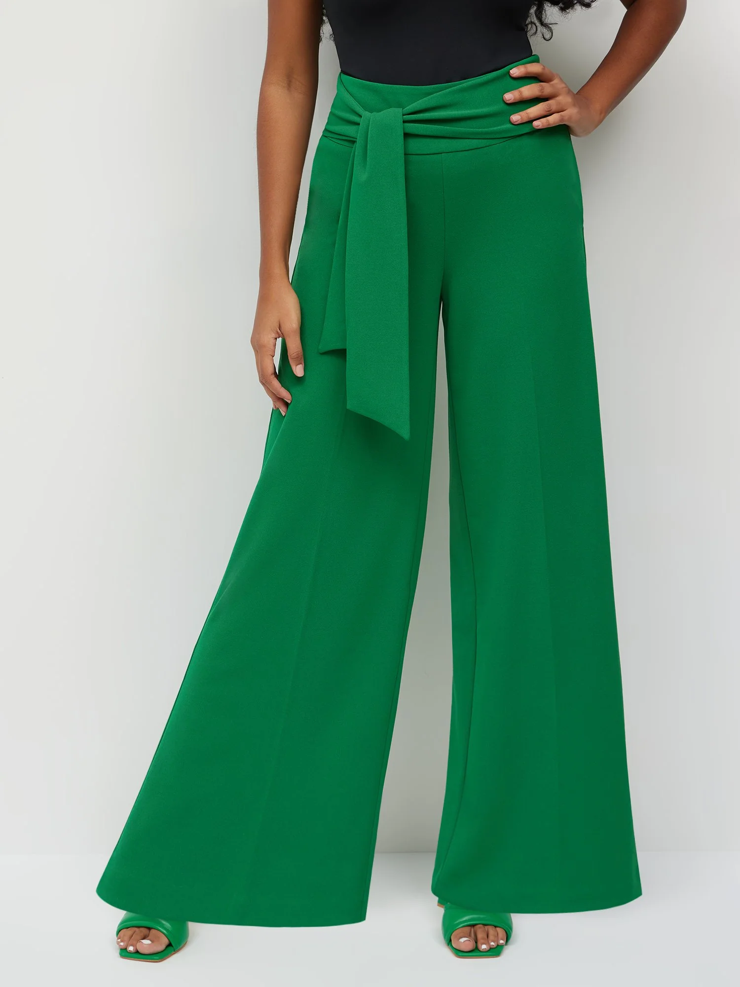 Tall Belted Wide-Leg Pant - Magic Crepe® - Image 7