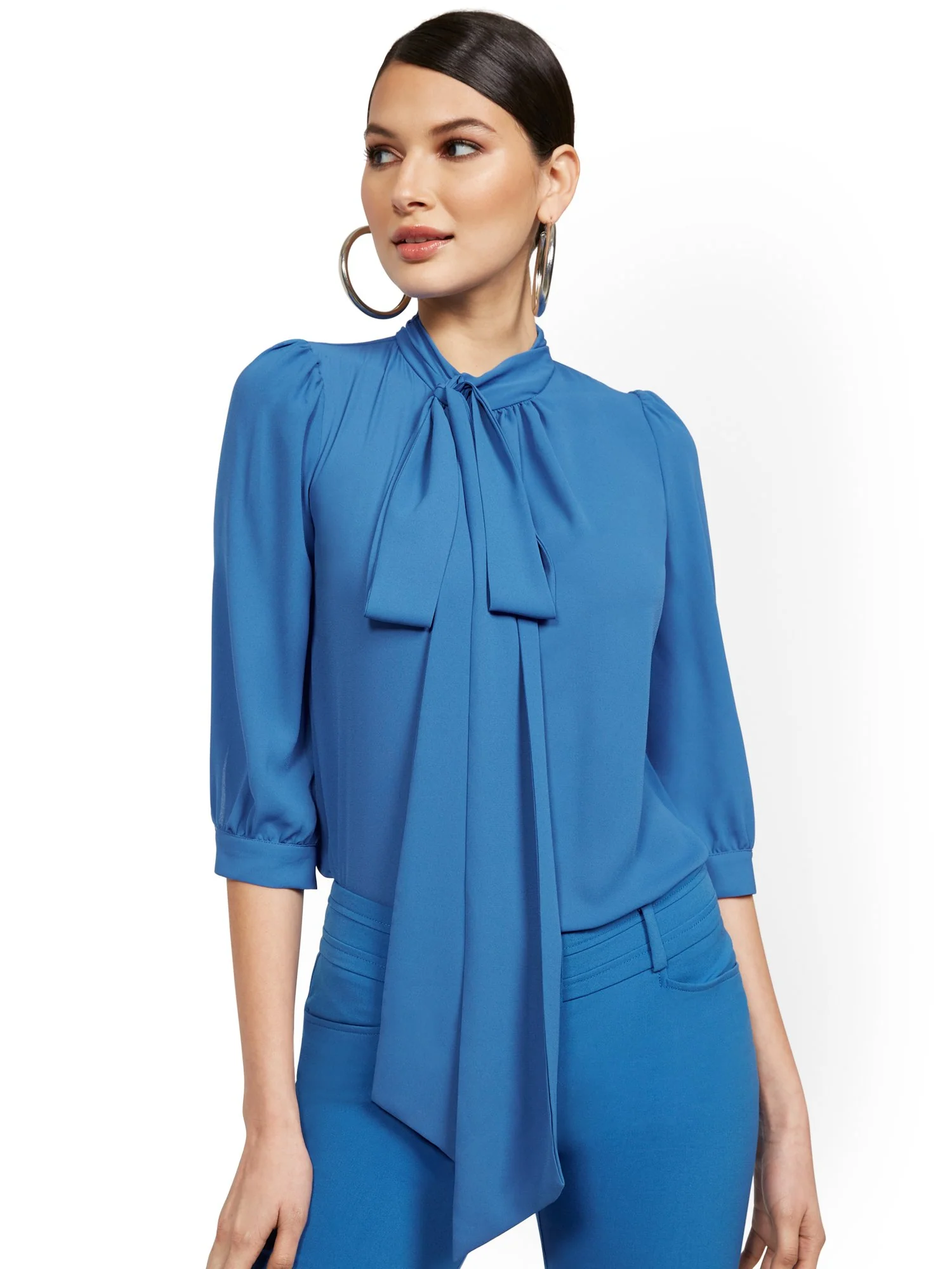 Tall Bow Blouse - 7th Avenue - Image 5