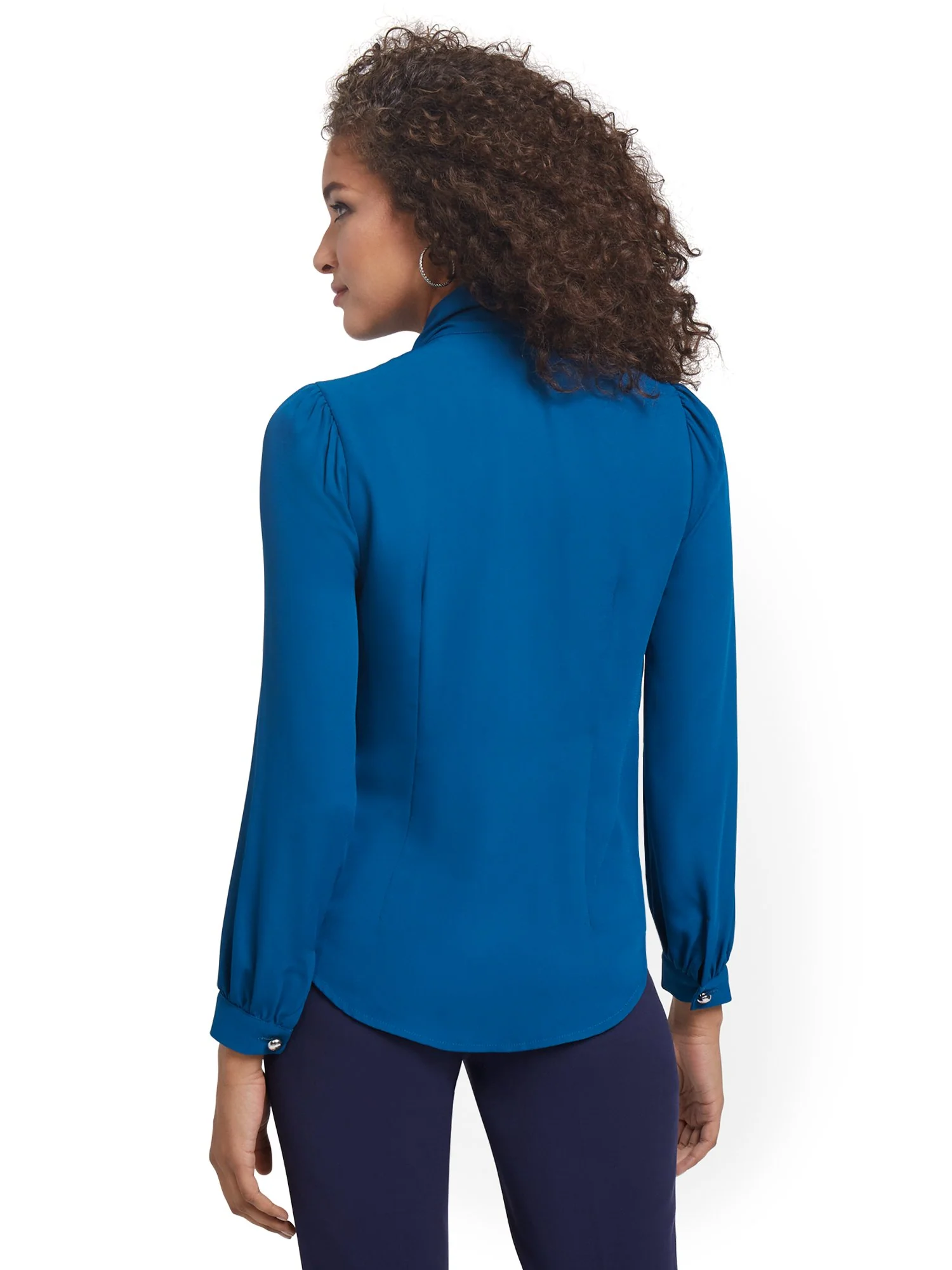 Tall Bow-Neck Blouse - Image 2
