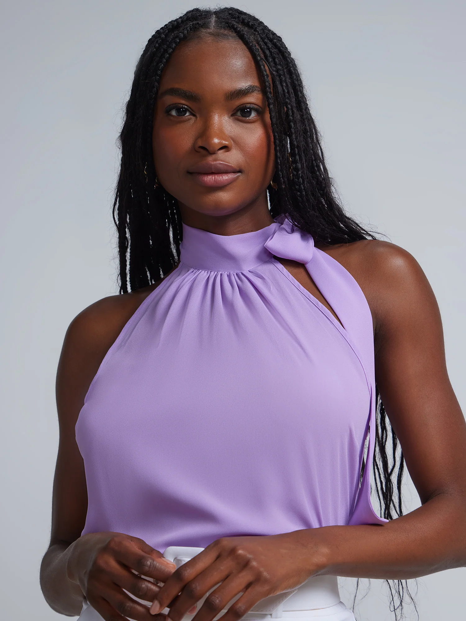 Tall Bow-Neck Halterneck Blouse - Image 16