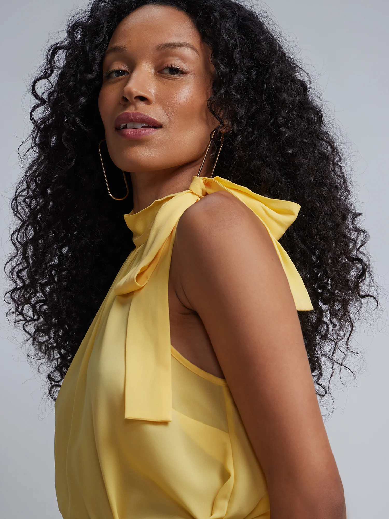 Tall Bow-Neck Halterneck Blouse - Image 4