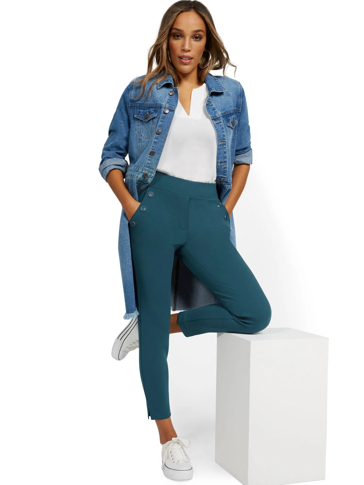 Tall Button-Pocket Ankle Pant - Image 9