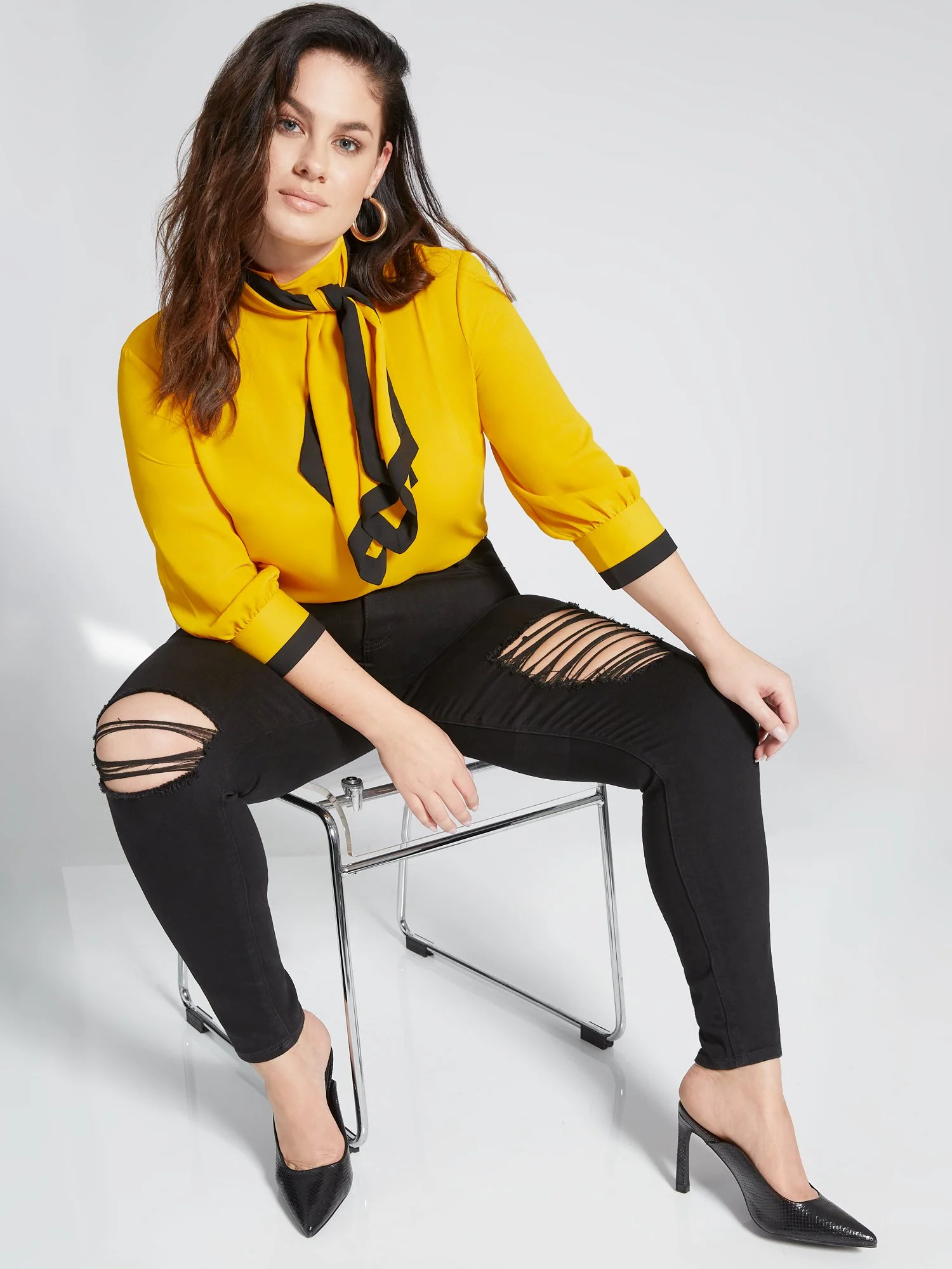 Tall Essential Mid-Rise Super-Skinny Jeans - Black - Image 2