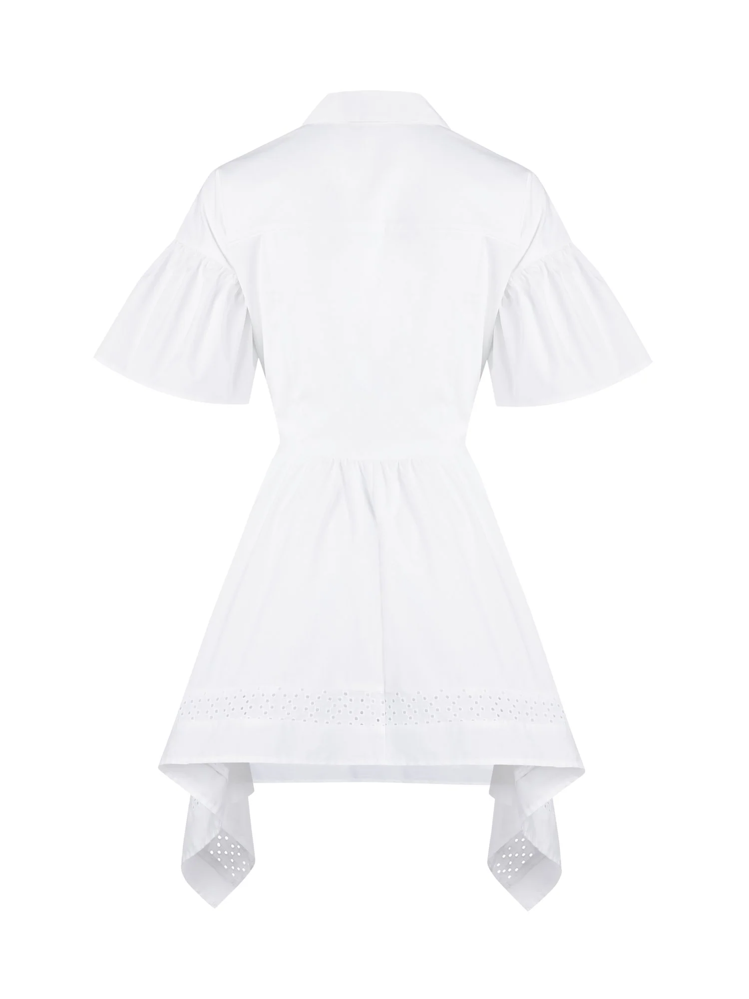 Tall High-Low Eyelet Peplum Top - Image 3
