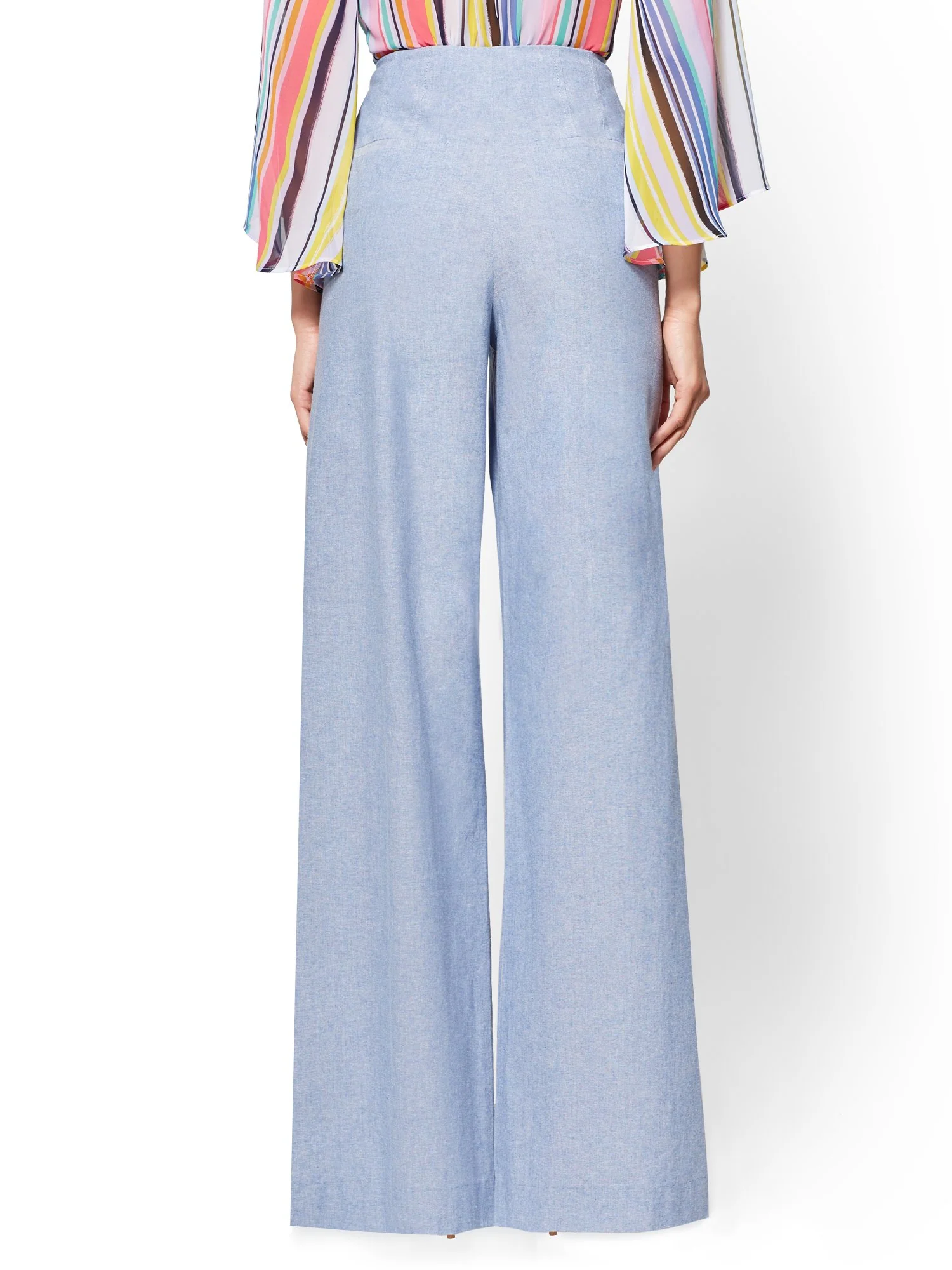 Tall High-Waist Pleated Palazzo Pant - 7th Avenue - Image 3