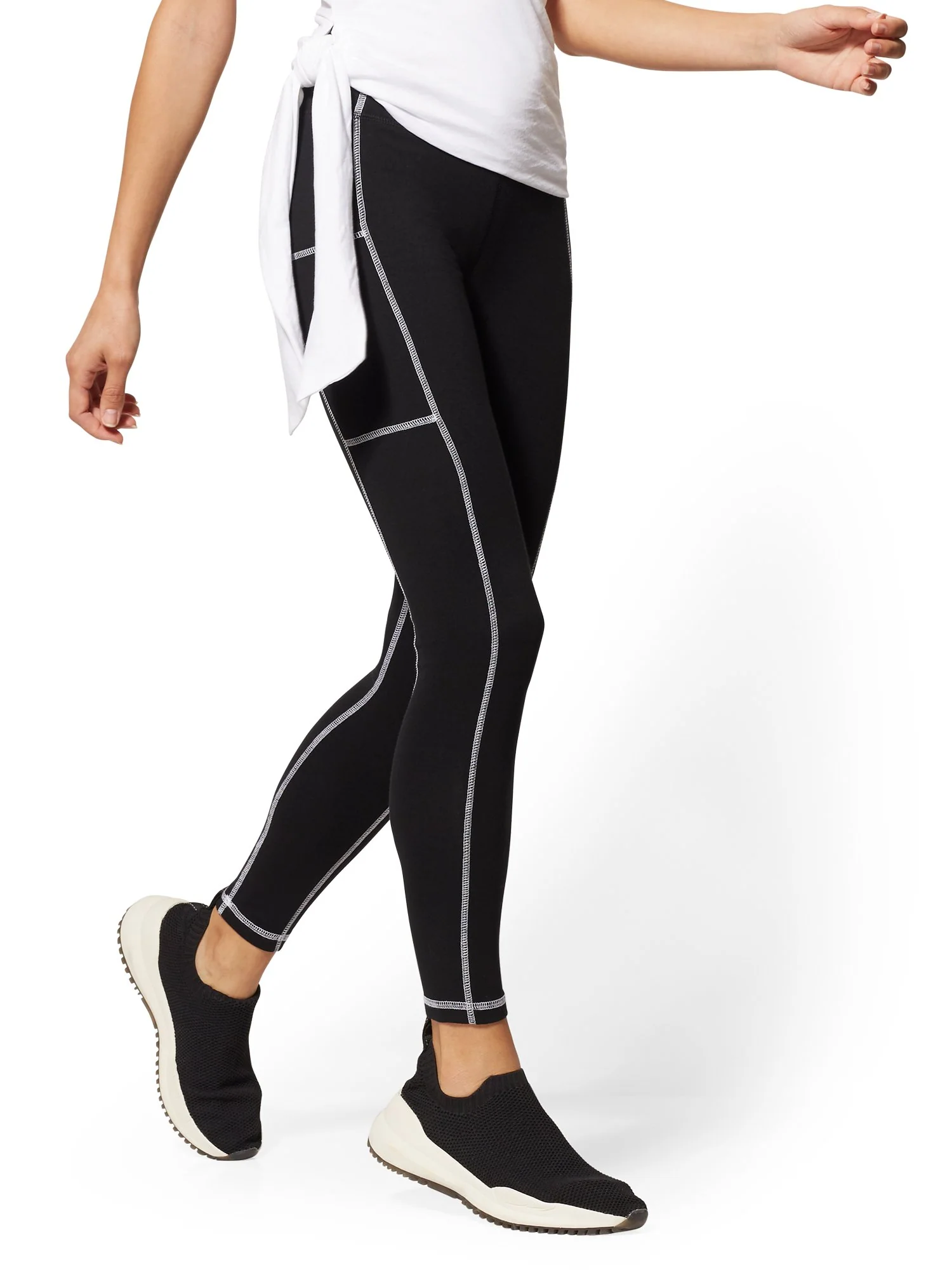 Tall High-Waisted Black Pocket Legging - Image 2
