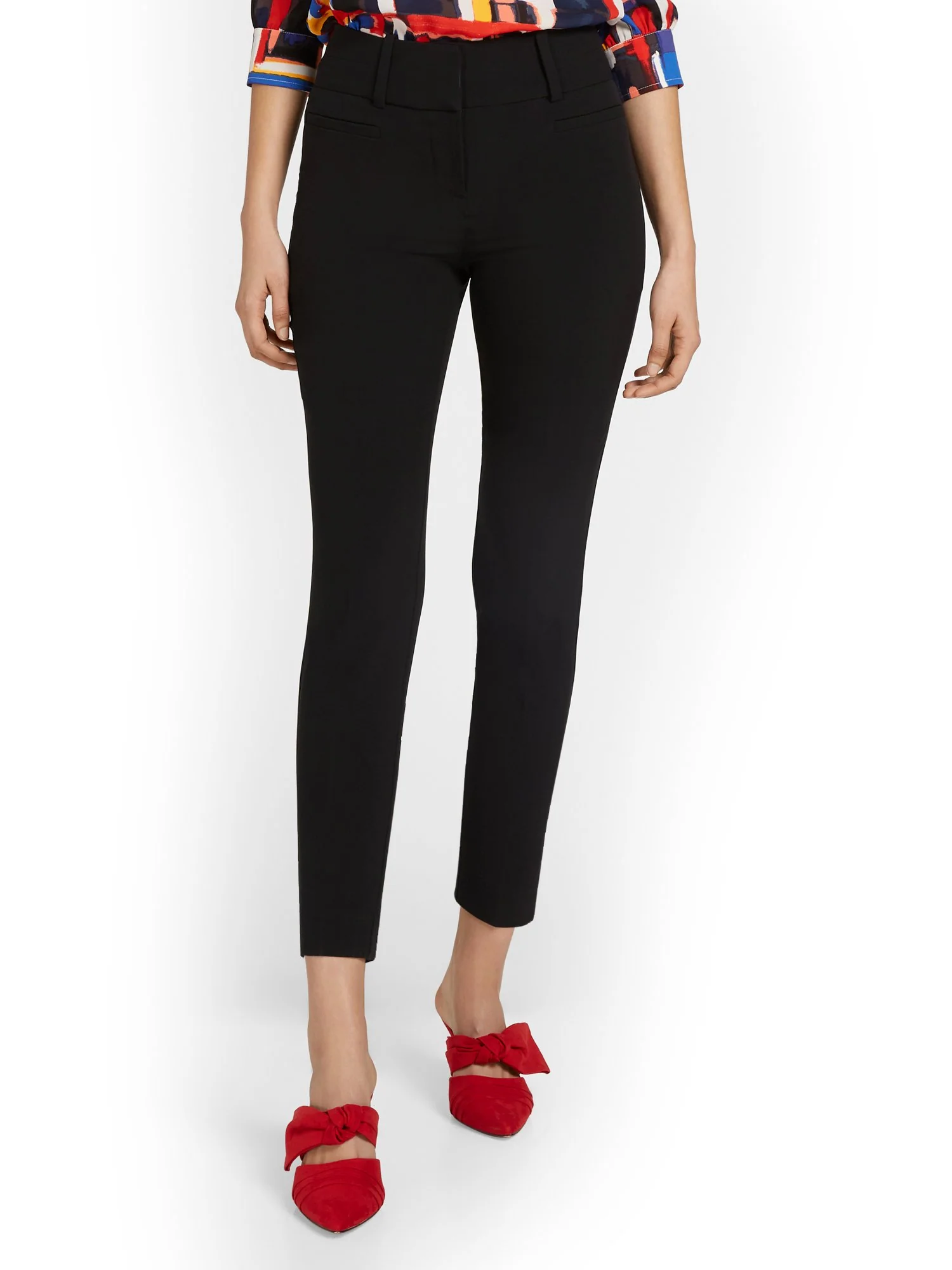 Tall High-Waisted Modern Fit Ankle Pant - Essential Stretch - Image 2