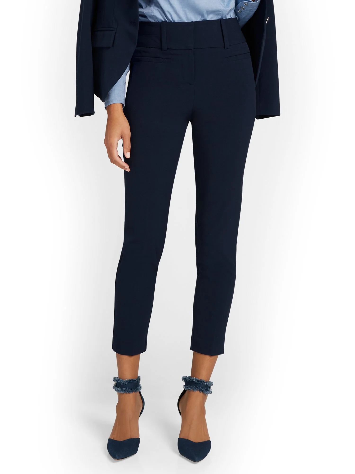 Tall High-Waisted Modern Fit Ankle Pant - Essential Stretch - Image 7