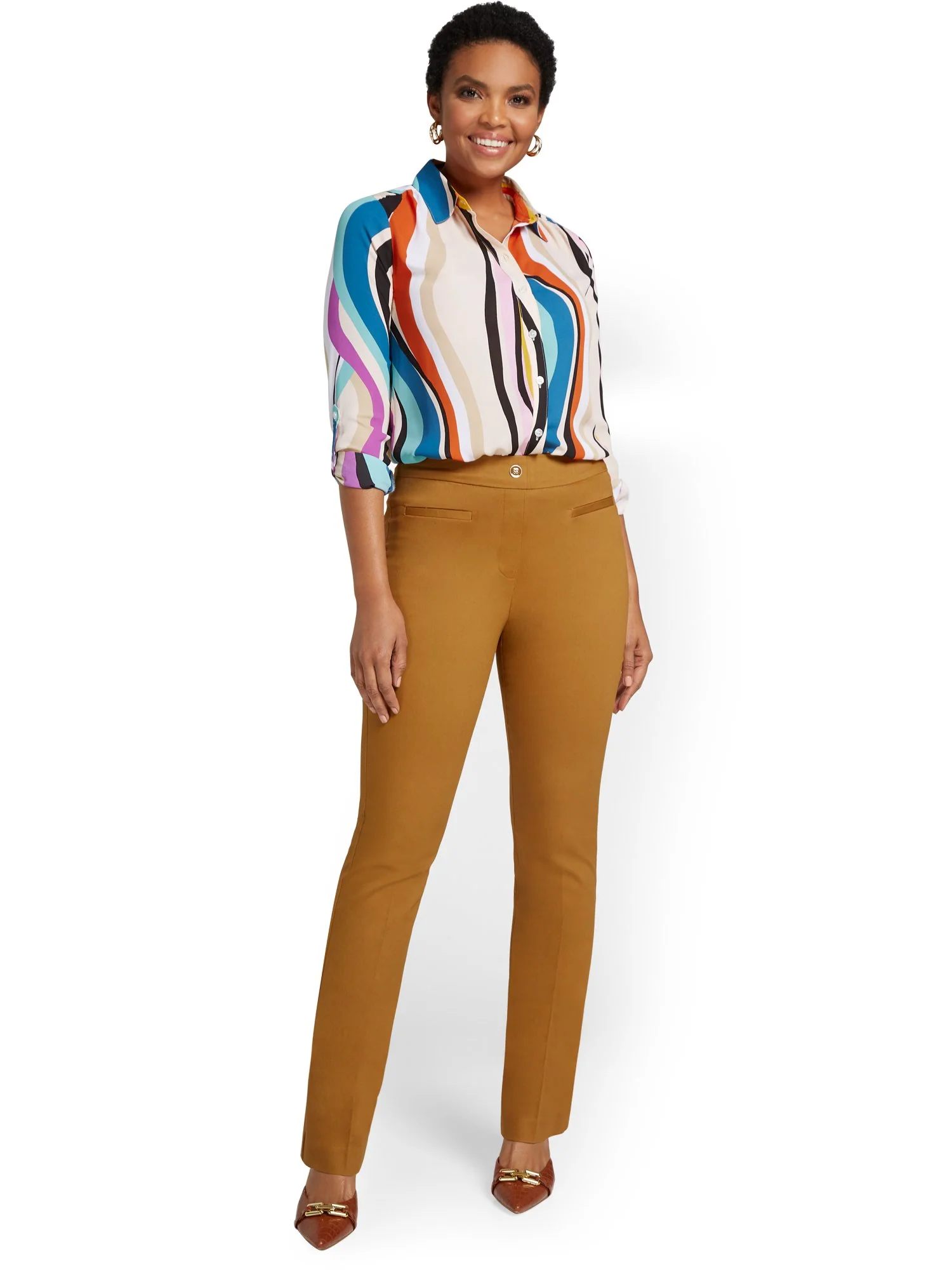 Tall High-Waisted Pull-On Bootcut Pant - NY&Chic Collection - Image 10