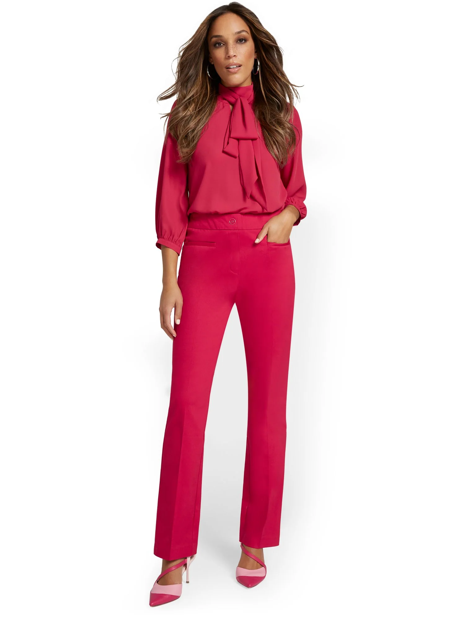 Tall High-Waisted Pull-On Bootcut Pant - NY&Chic Collection - Image 14