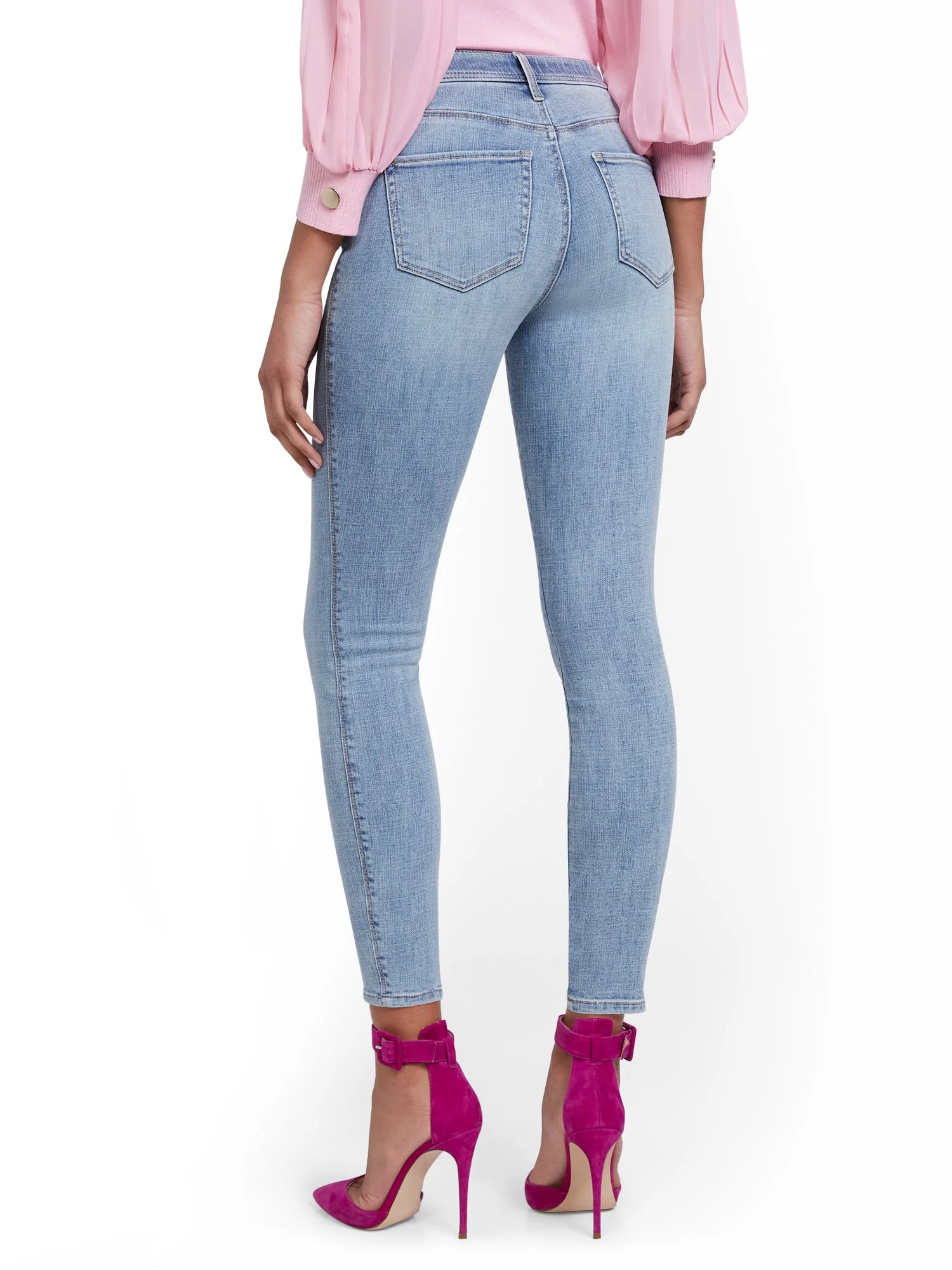 Tall Lexi High-Waisted Super-Skinny Ankle Jeans - Blue Love - Image 3