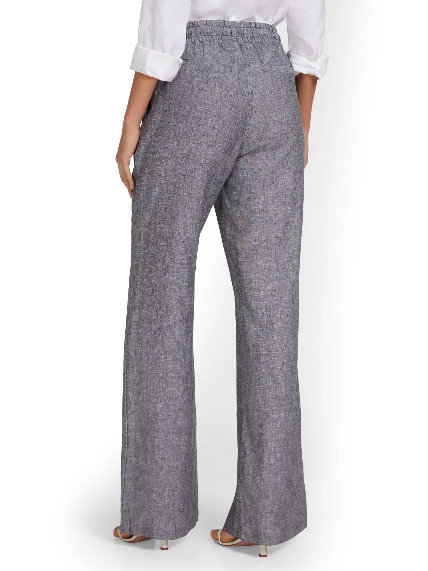 Tall Linen-Blend High-Waisted Drawstring Pant - Image 14